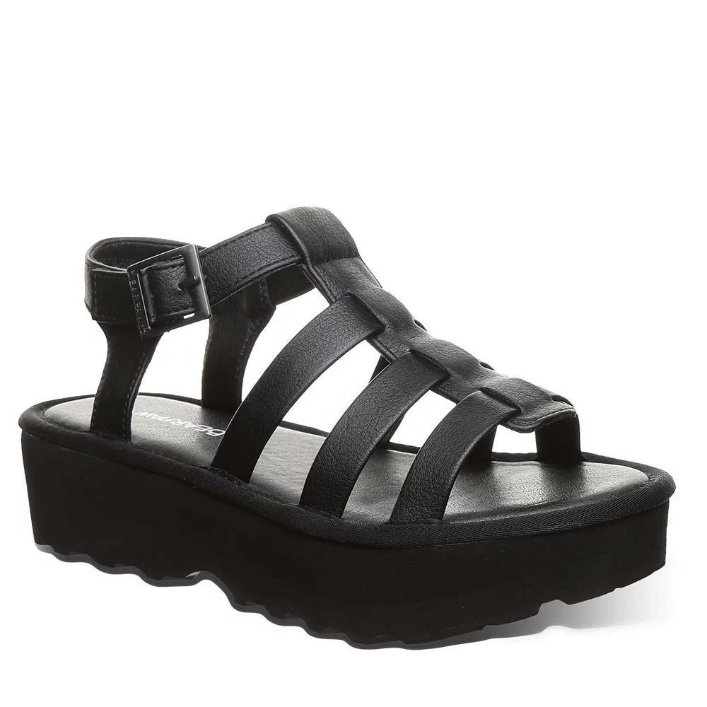 Bearpaw High Seas Women's Platform Buckle Sandals, Size: 8, Black Product Image