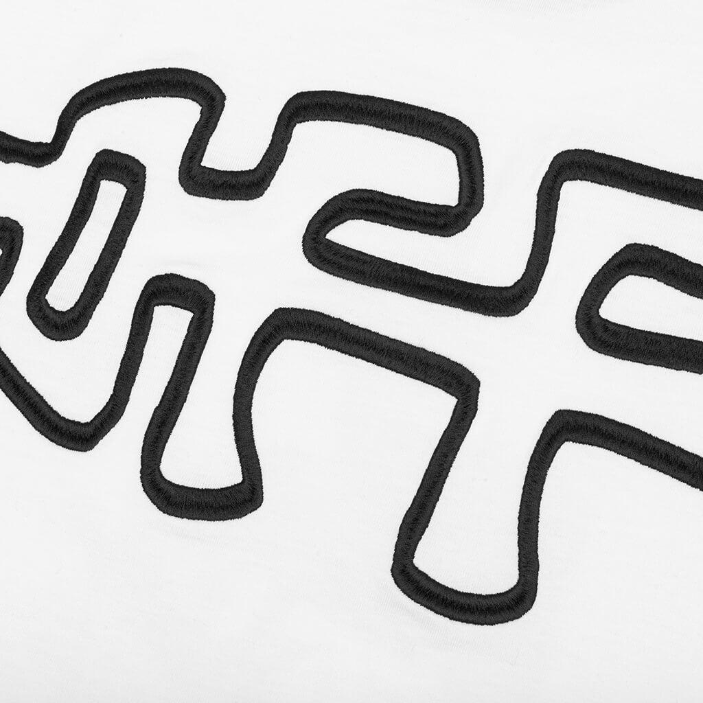Rocks Type Slim S/S Tee - White/Black Male Product Image