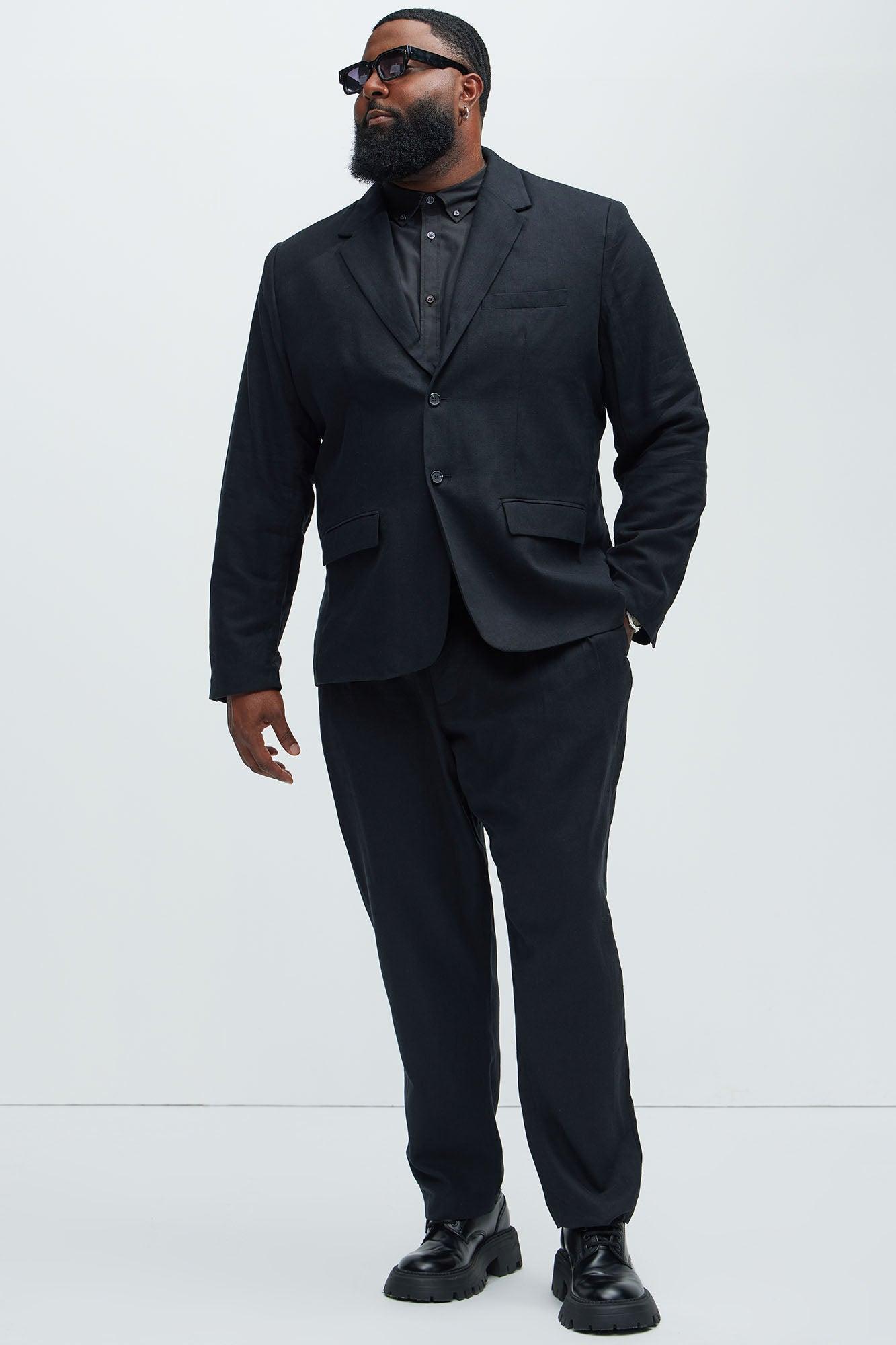 Bahamas Linen Suit Jacket - Black Product Image