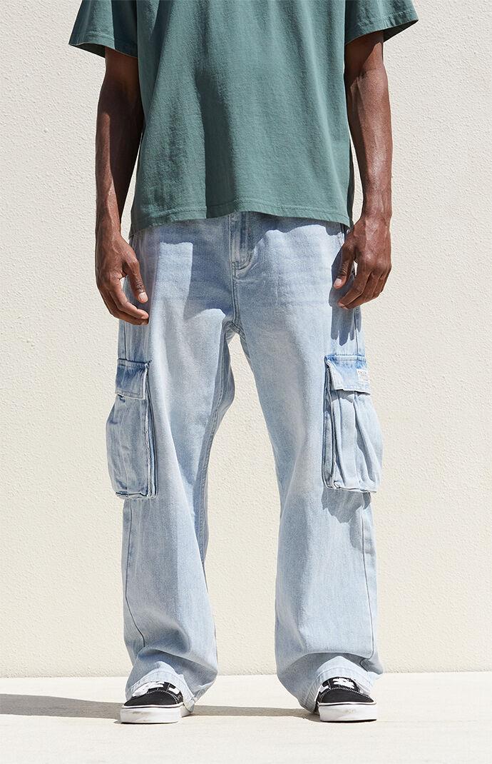 PacSun Men's Baggy Cargo Jeans Product Image