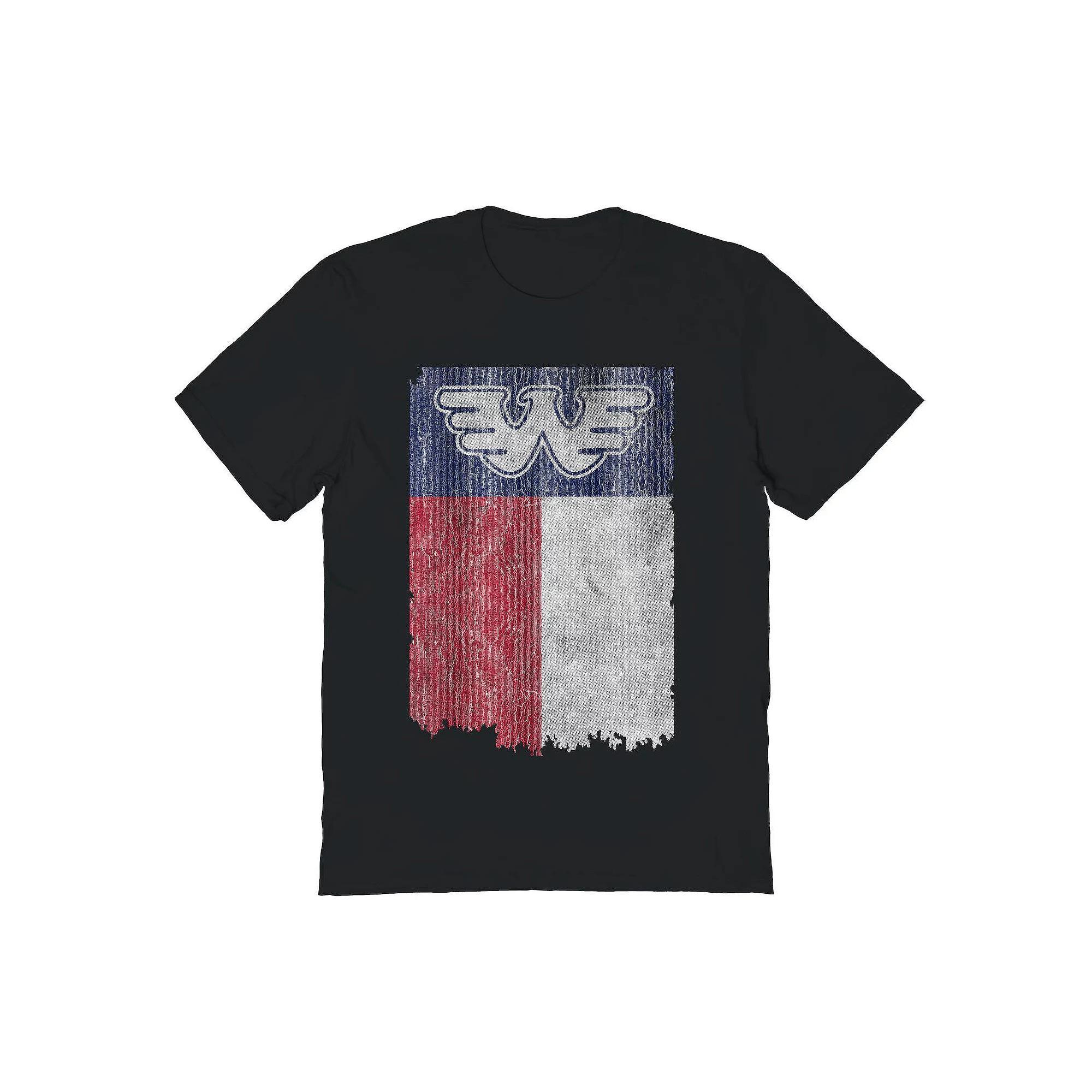 Men's Waylon Jennings Flag Logo Graphic Tee, Size: Medium, Black Product Image