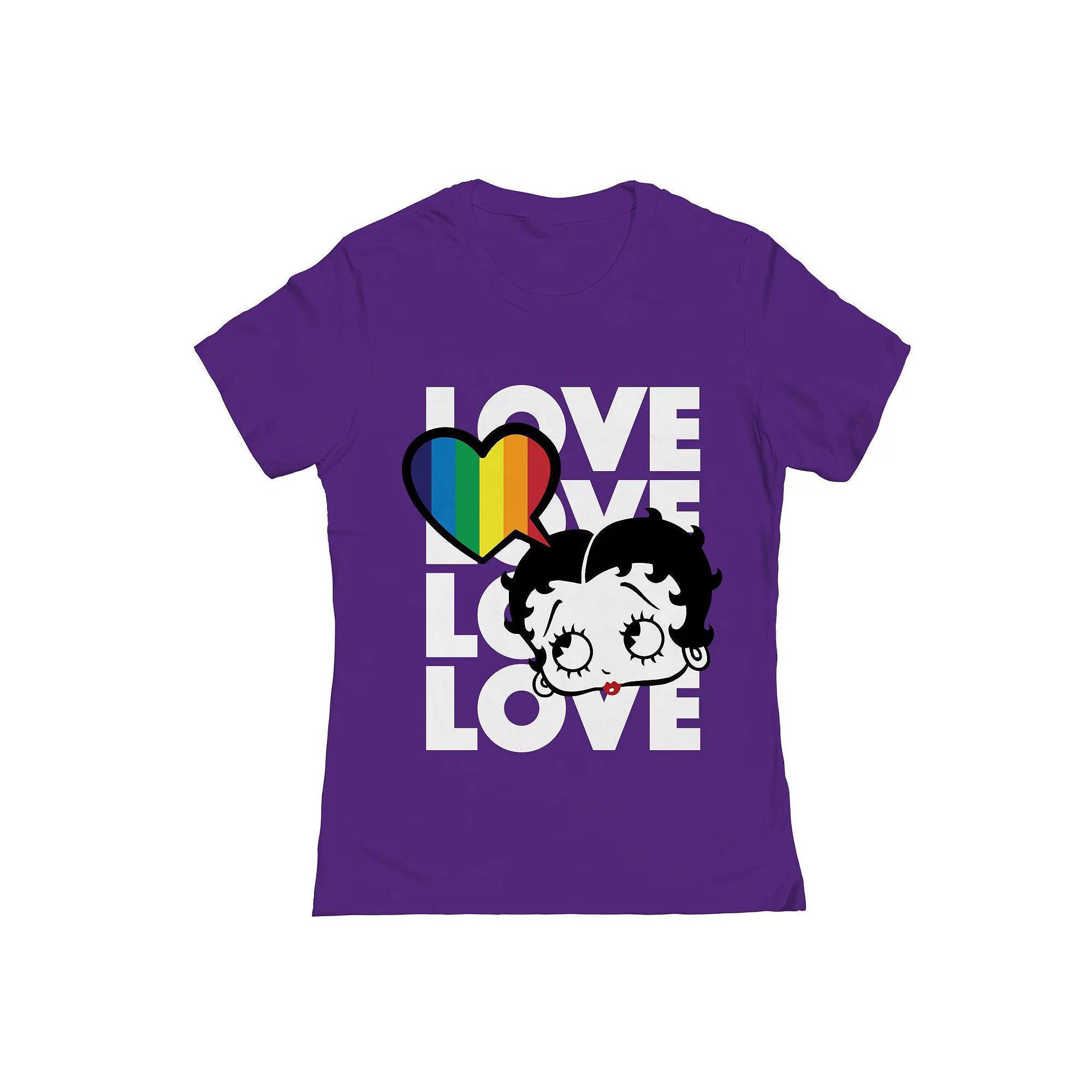 Juniors Grayson Threads The Label Pride Love Love Love Love Pride Graphic Tee, Womens Product Image