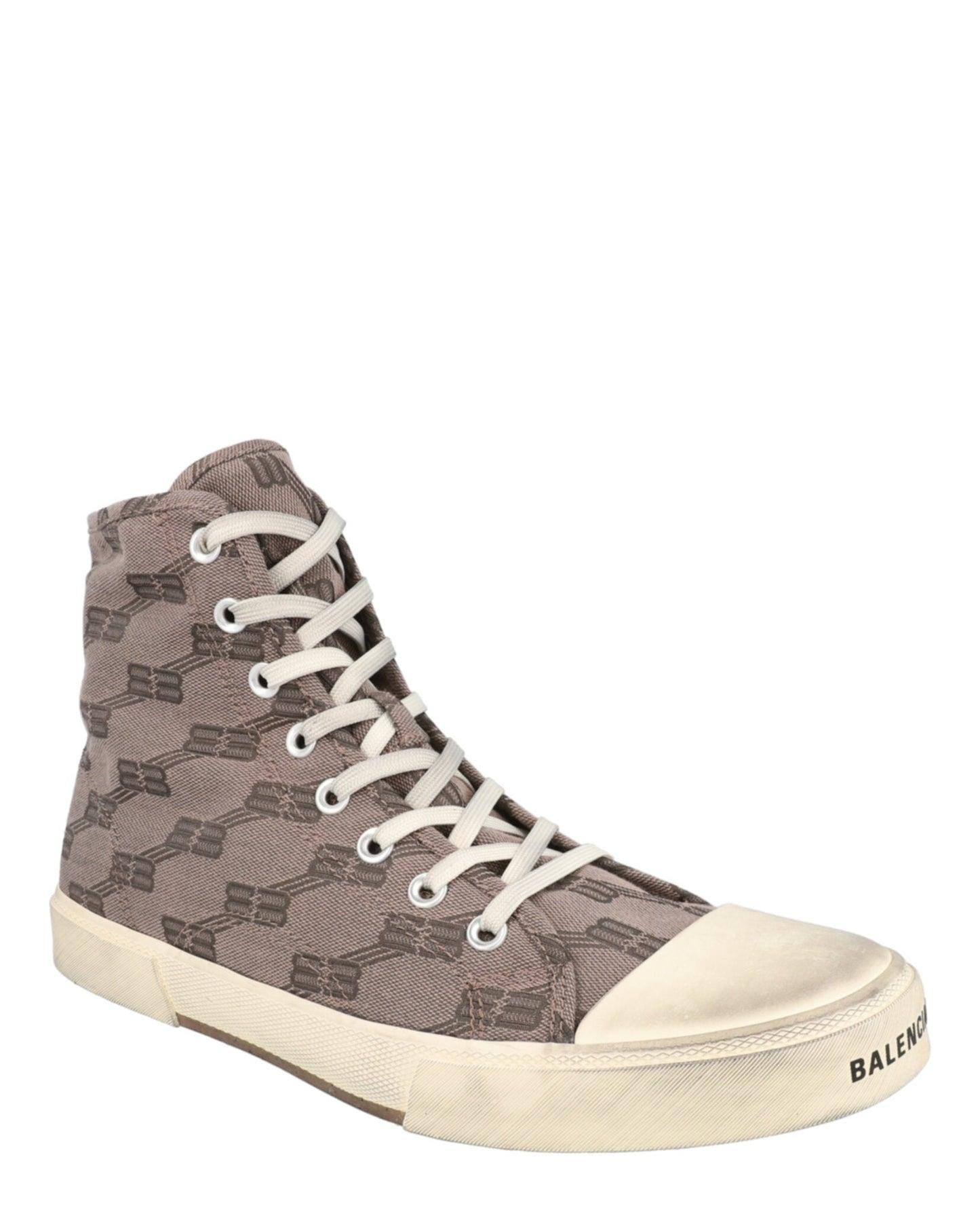 Balenciaga Paris Monogram High Top Sneakers Product Image