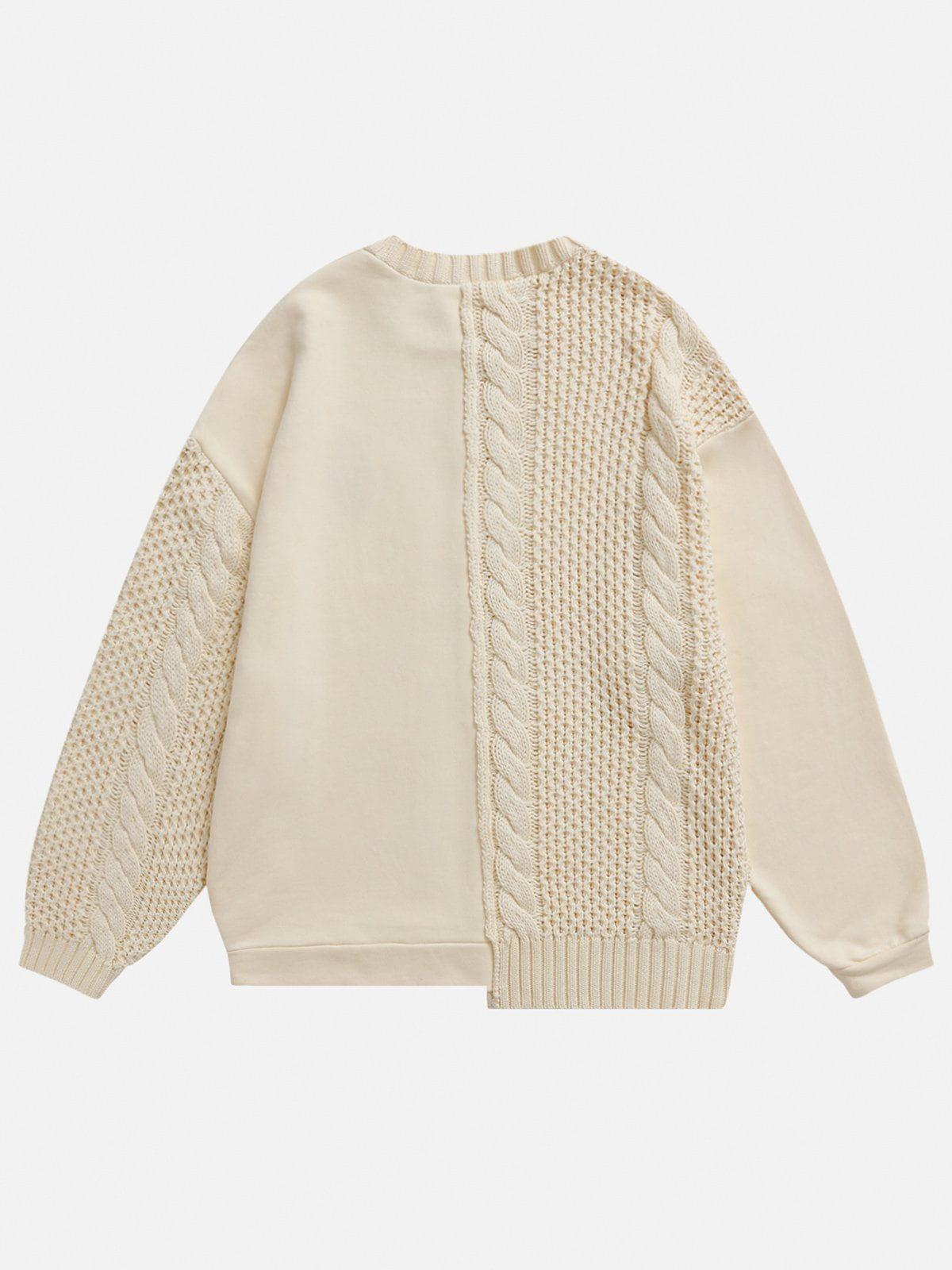 Aelfric Eden Patchwork Embroidery Heartie Sweater Product Image