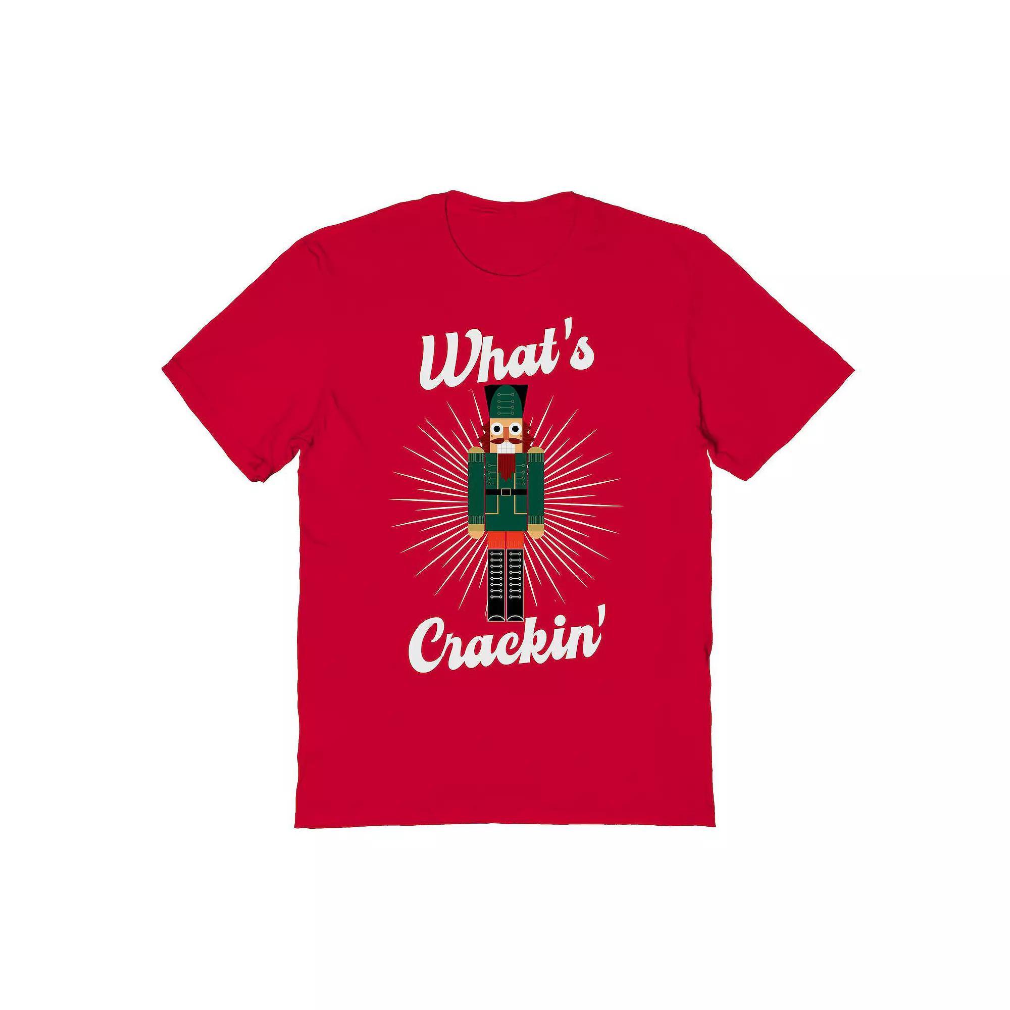 Men's What Cracker Christmas Graphic Tee, Size: XL, Red Product Image