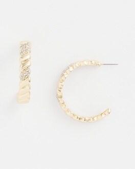 No Droop™ Orange CC Hoop Earrings Product Image