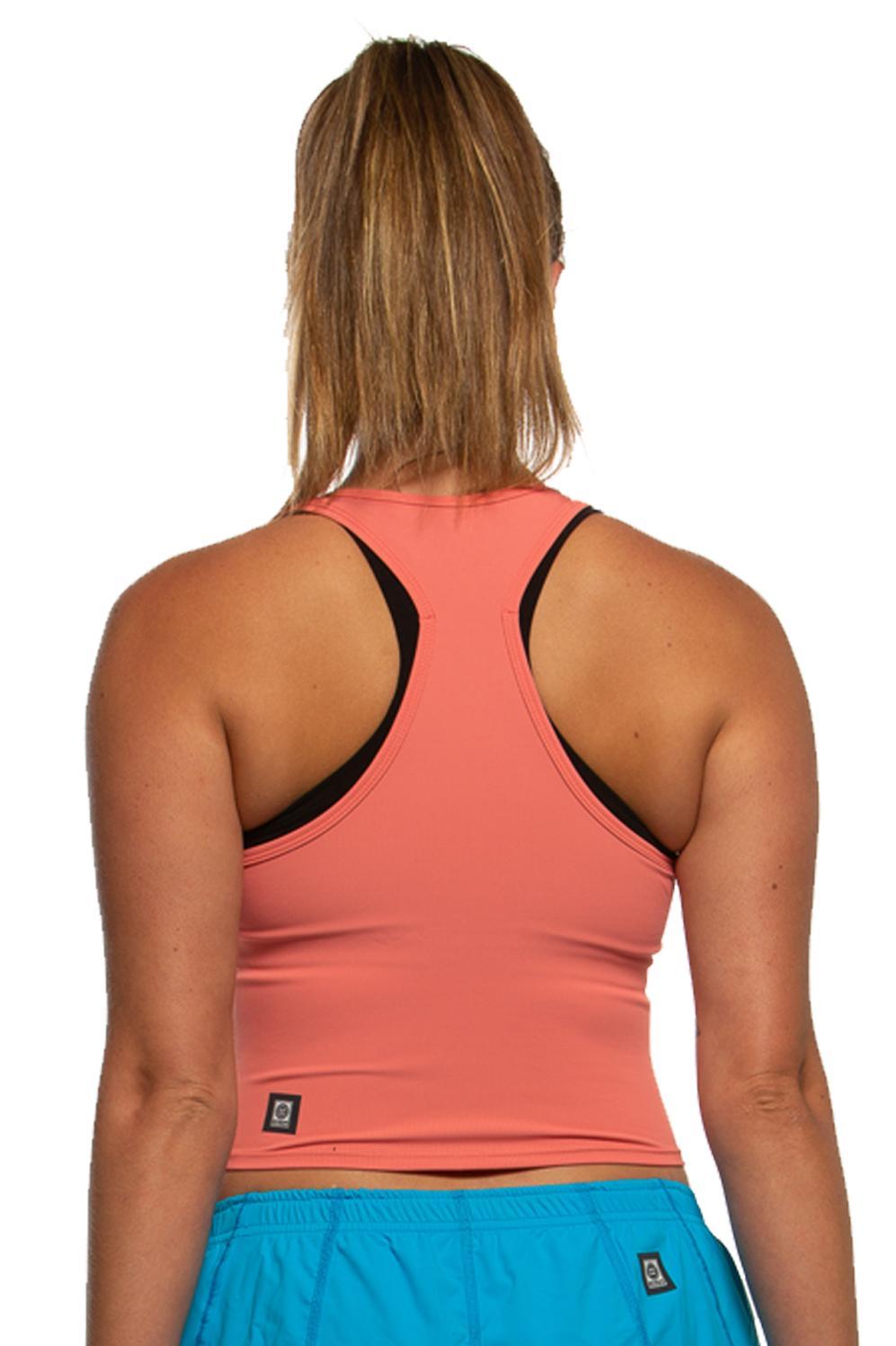 Rochelle Basic Crop Top - Salmon Female Product Image