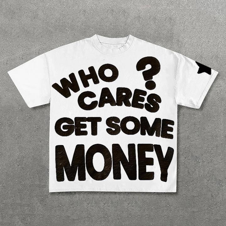 Chasing Money Graphic Print Cotton T-Shirt Product Image