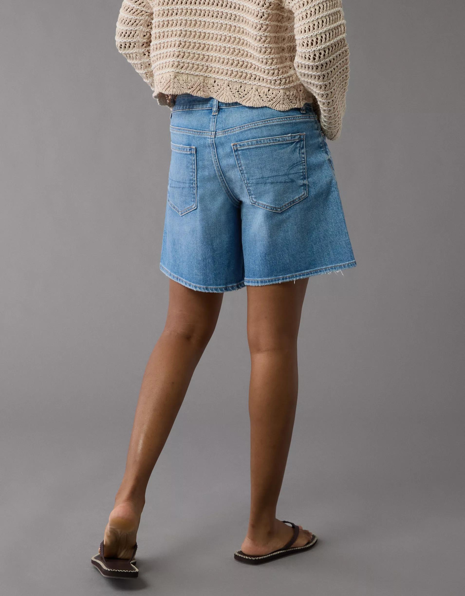 AE 8" Dreamy Drape Stretch Low-Rise Baggy Jort Product Image