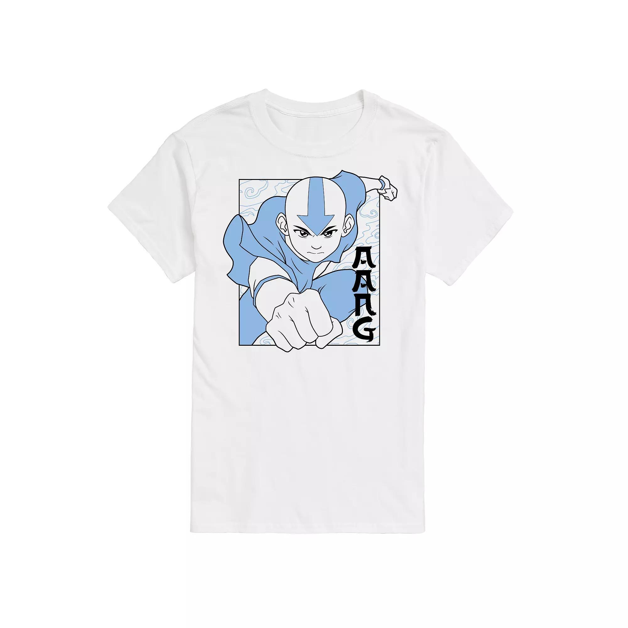 Big & Tall The Last Airbender Aang Blue Punch Graphic Tee, Mens Product Image