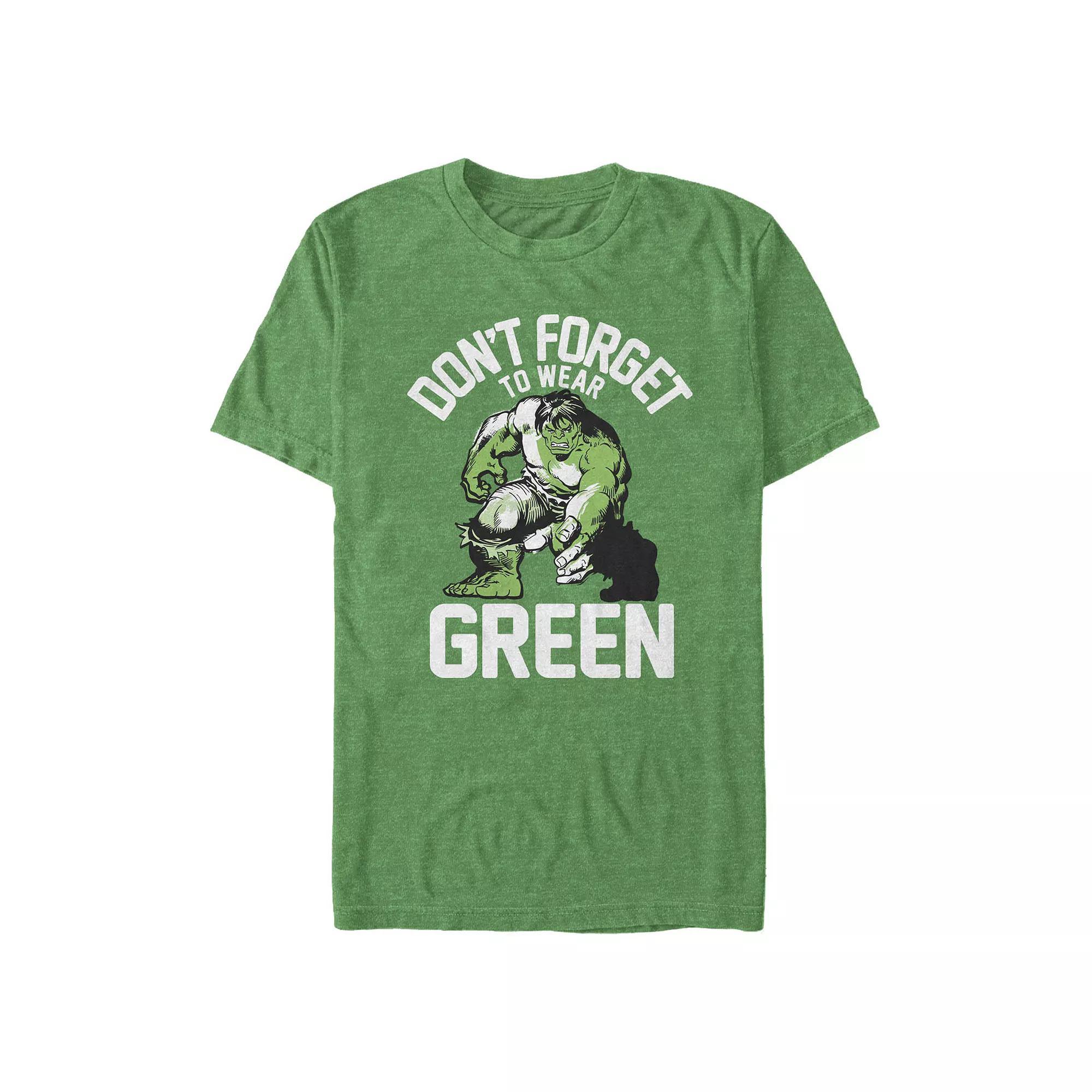 Big & Tall Marvel The Hulk Graphic Tee, Men's, Size: 3XL, Kelly Grey Product Image