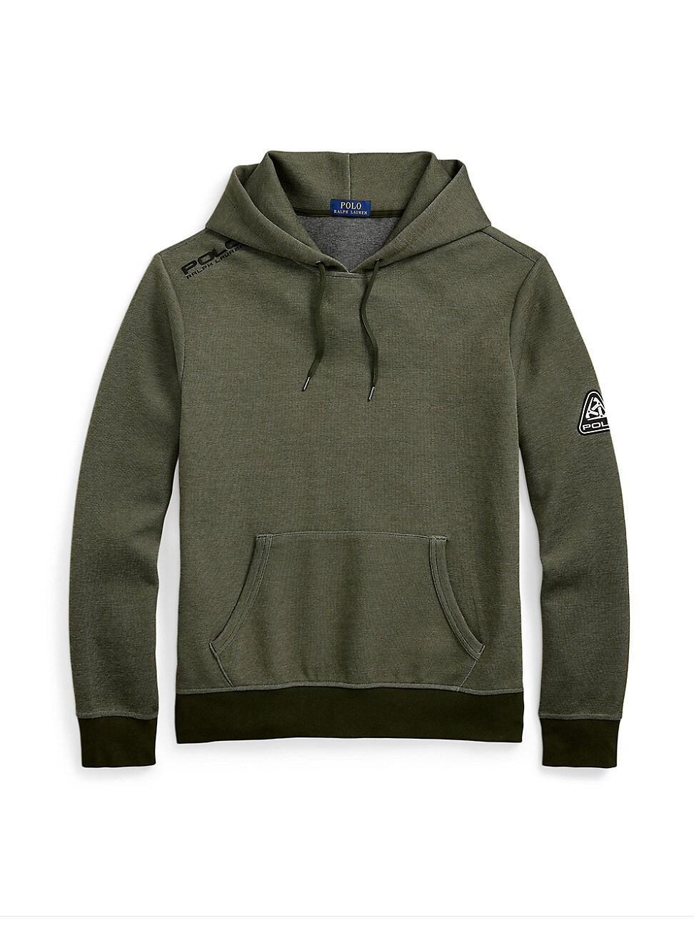 Mens Logo Cotton-Blend Drawstring Hoodie Product Image