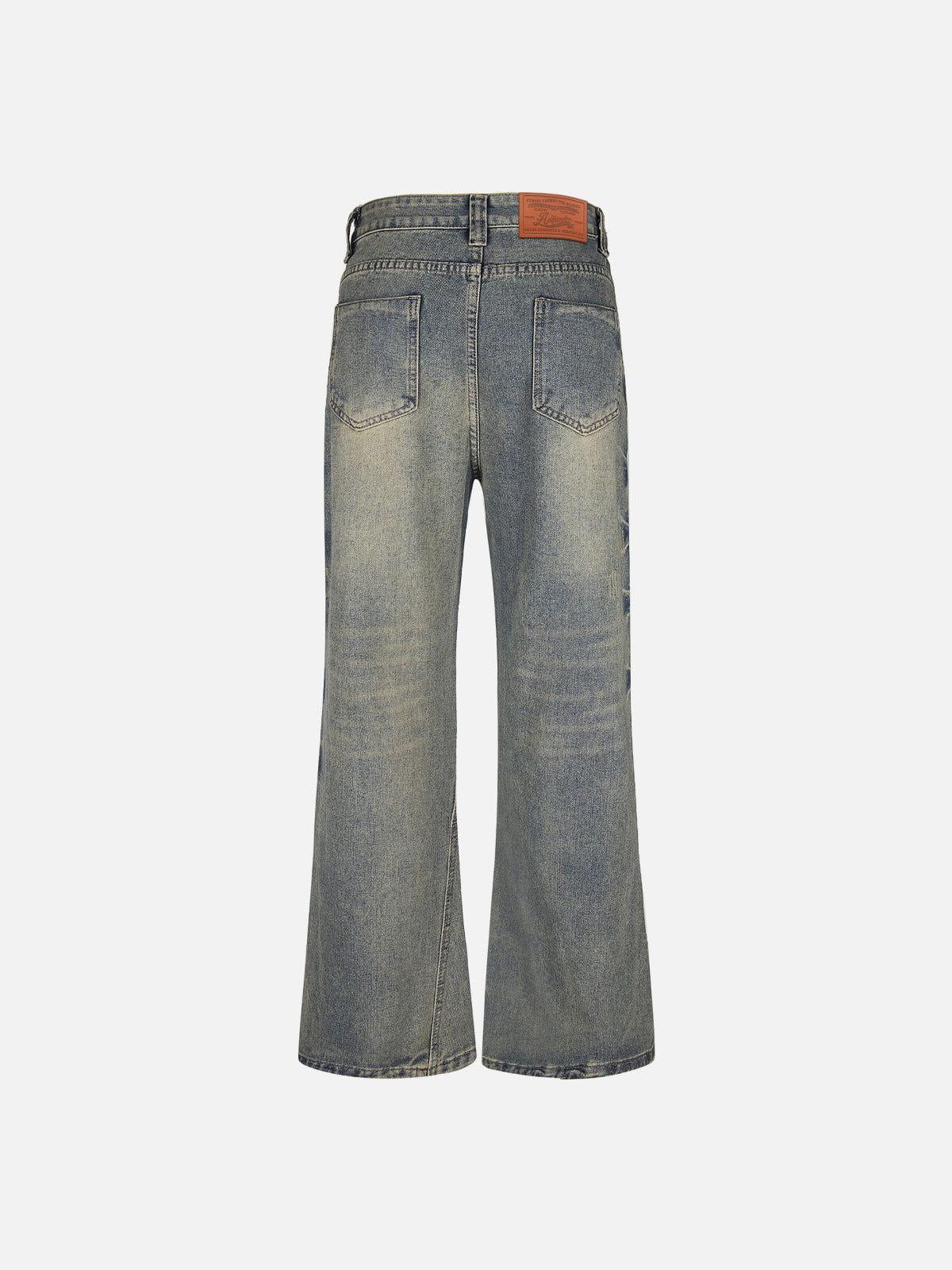 Aelfric Eden Washed Texture Bootcut Jeans Product Image
