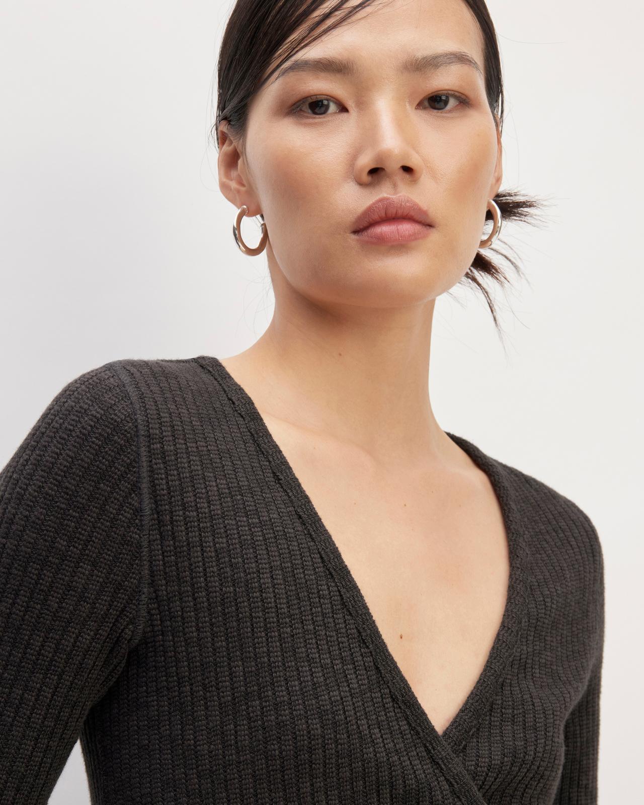 The Cozy Rib Wrap Top Product Image