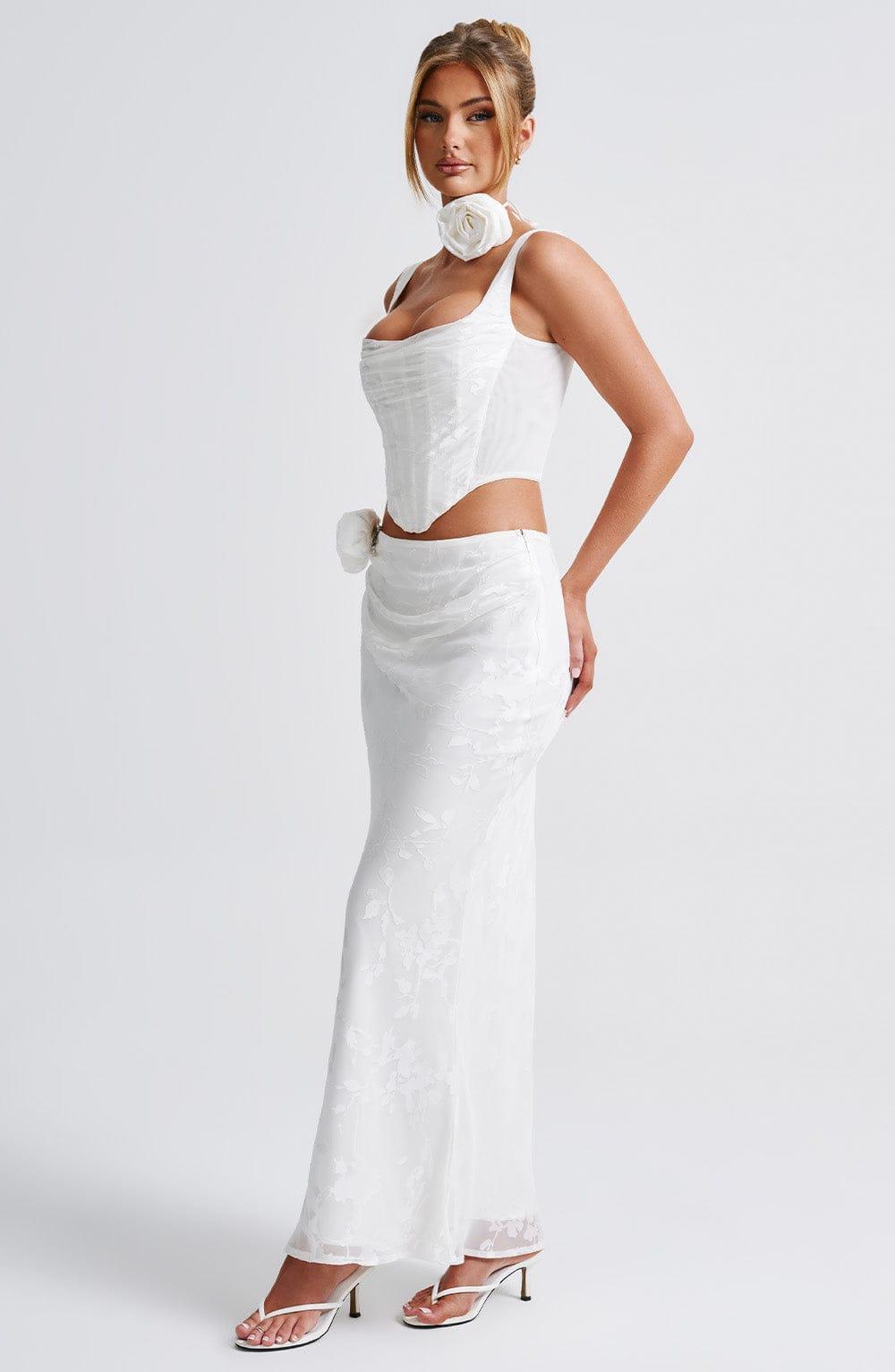 Elizabeth Maxi Skirt - Ivory Product Image