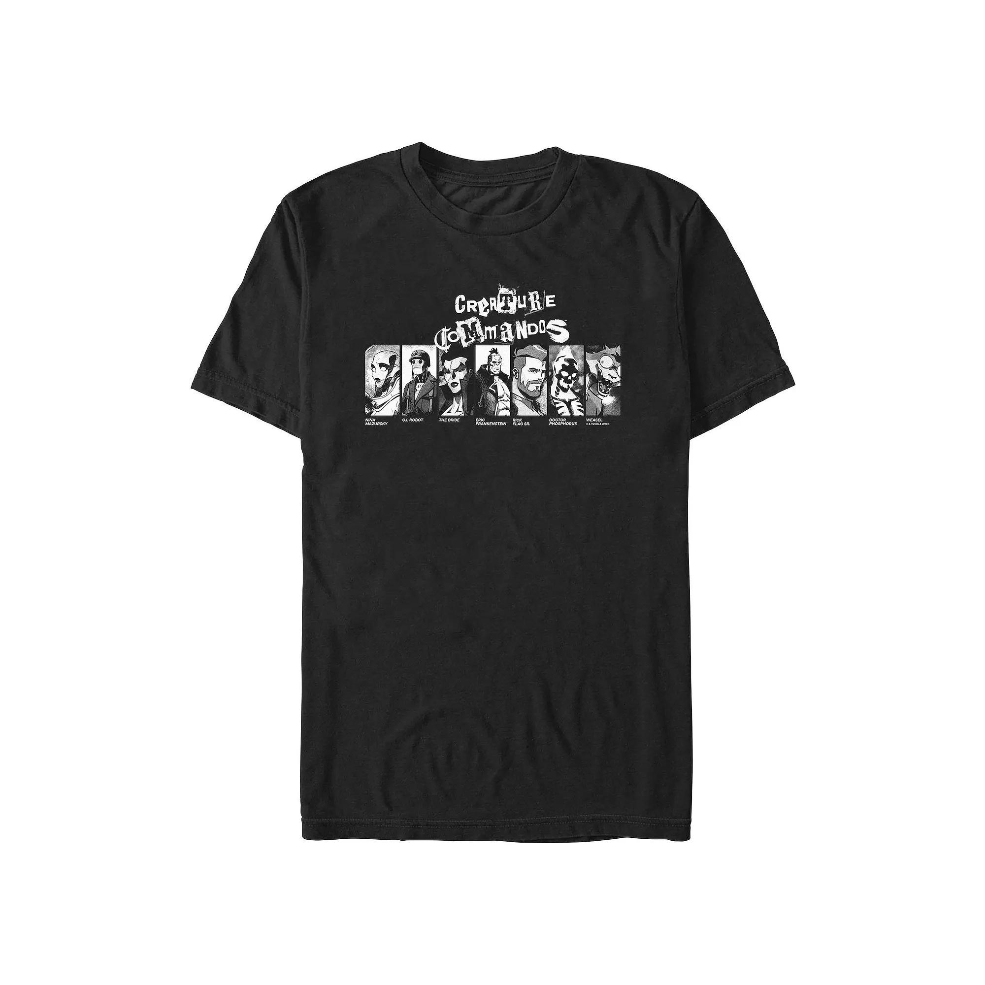 Big & Tall Creature Commandos Panels Graphic Tee, Men's, Size: Medium Tall, Black Product Image