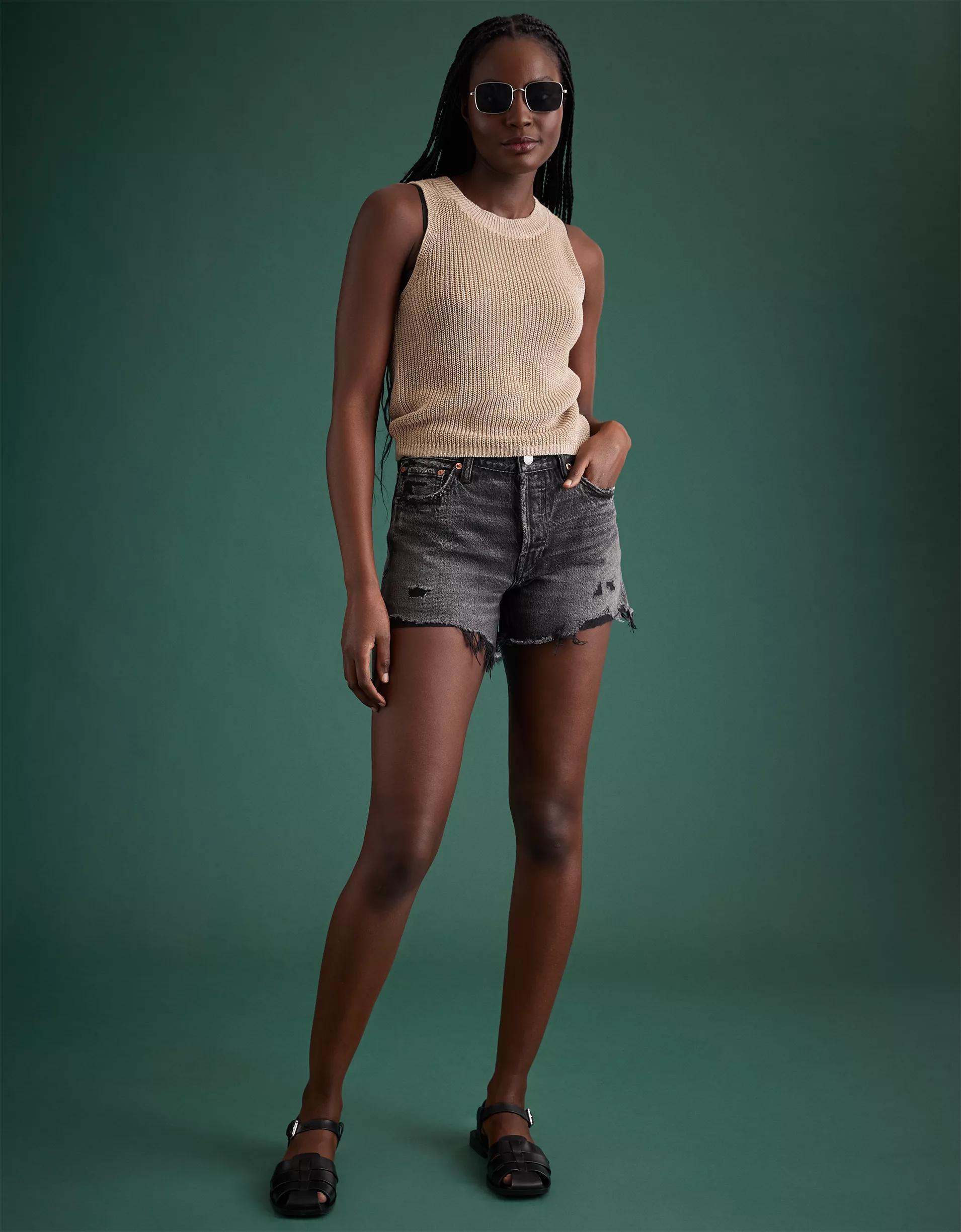 AE77 Premium Classic Denim Short Product Image