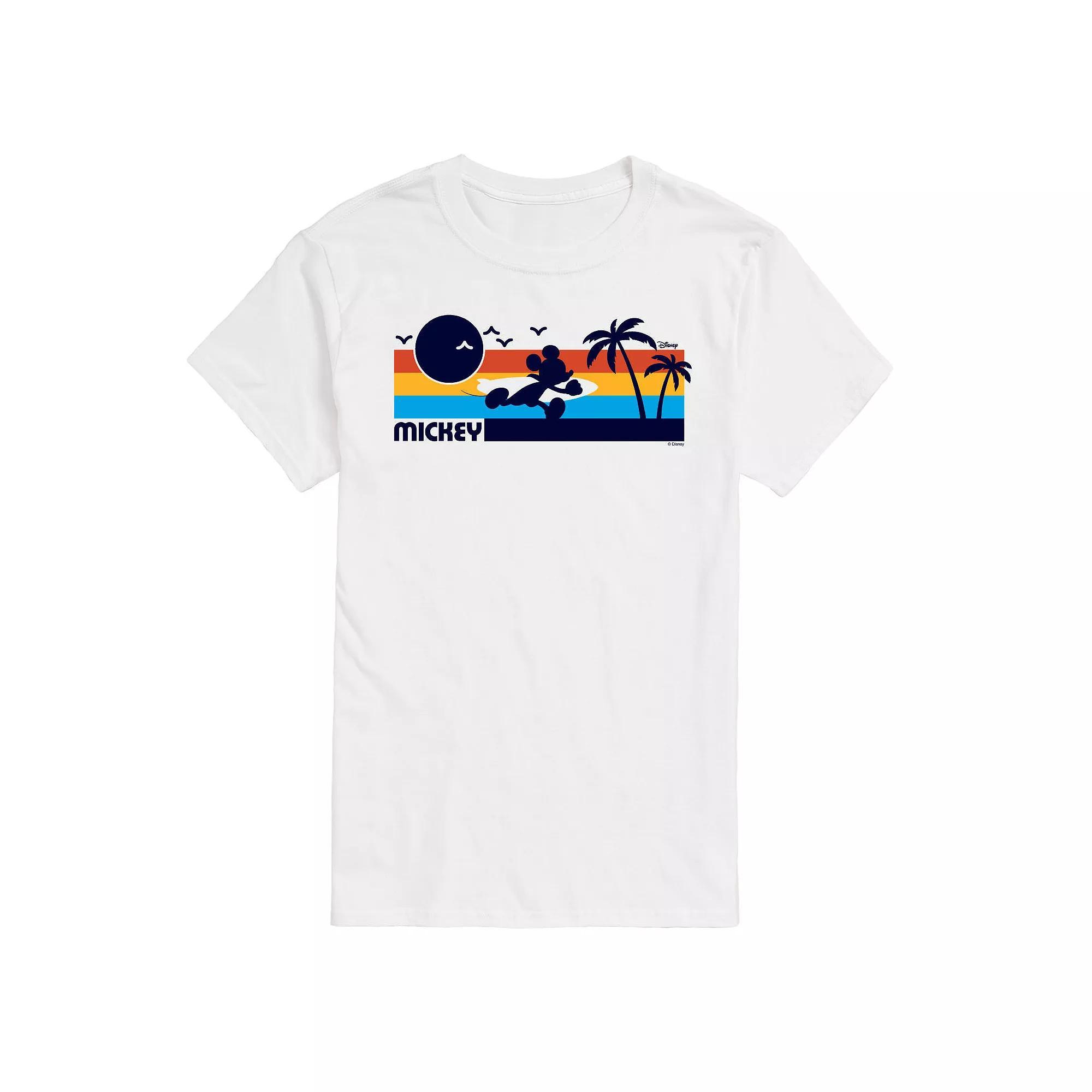 Disney's Mickey Mouse Big & Tall Sunset Graphic Tee, Men's, Size: XL Tall, Gray Product Image