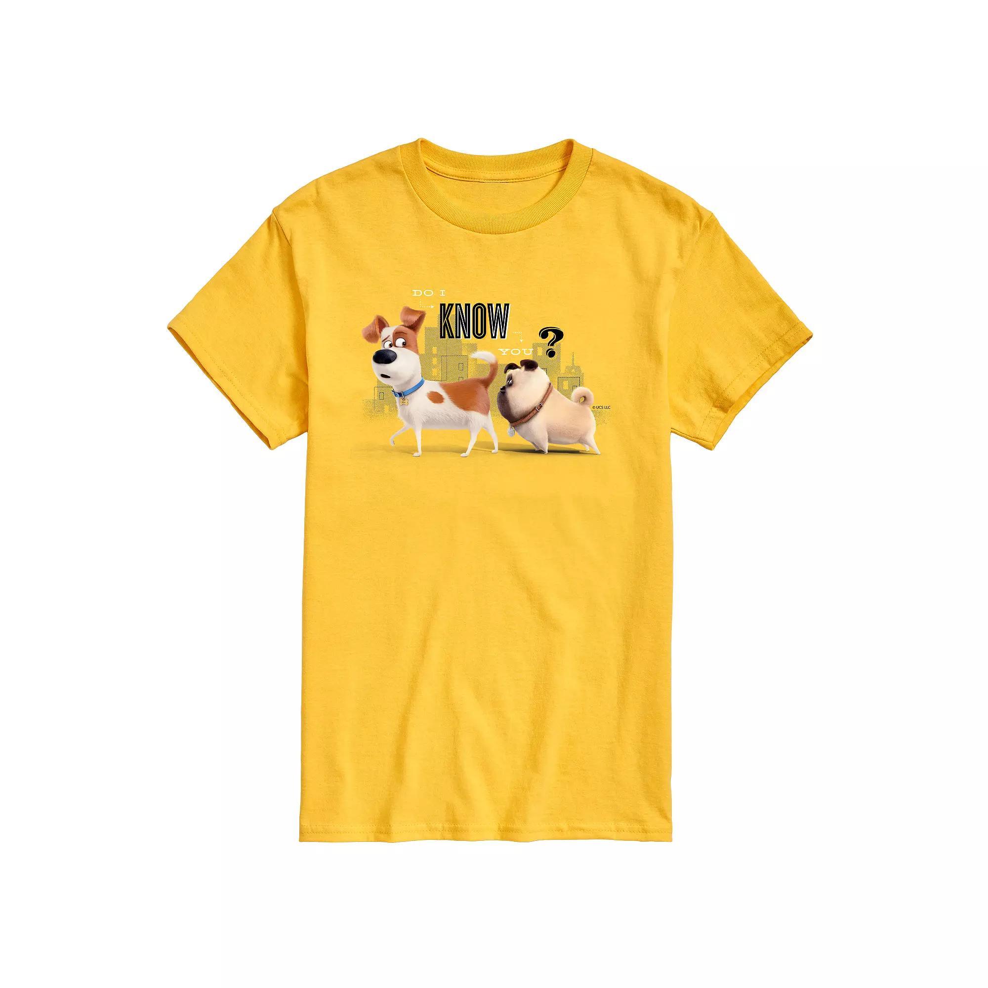 Mens The Secret Life of Pets Do I Know You Graphic Tee Product Image