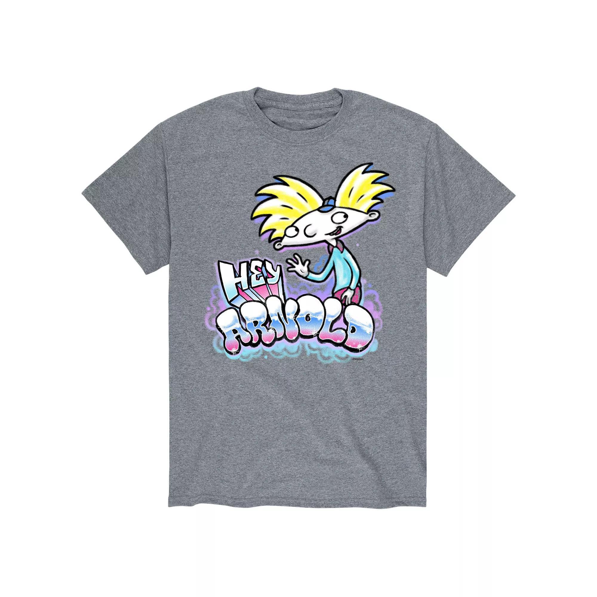 Big & Tall Hey Arnold! Airbrush Arnold Portrait Graphic Tee, Mens Product Image