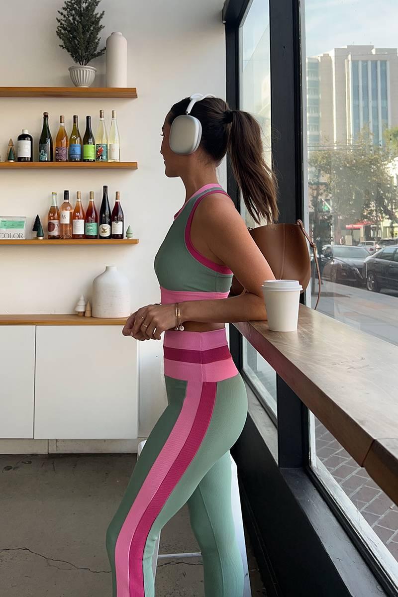 Mariella Legging Sage Bloom Colorblock Product Image