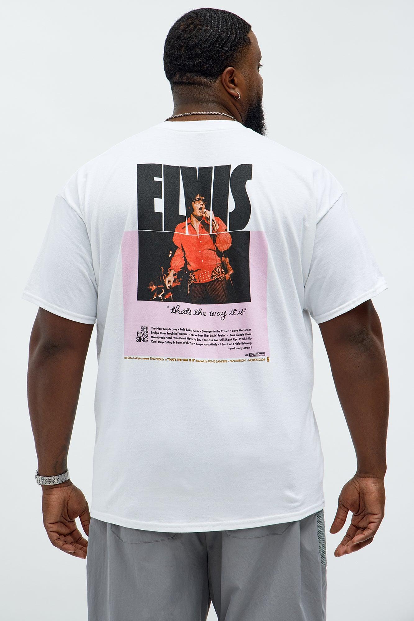 Elvis That's The Way Short Sleeve Tee - White Male Product Image