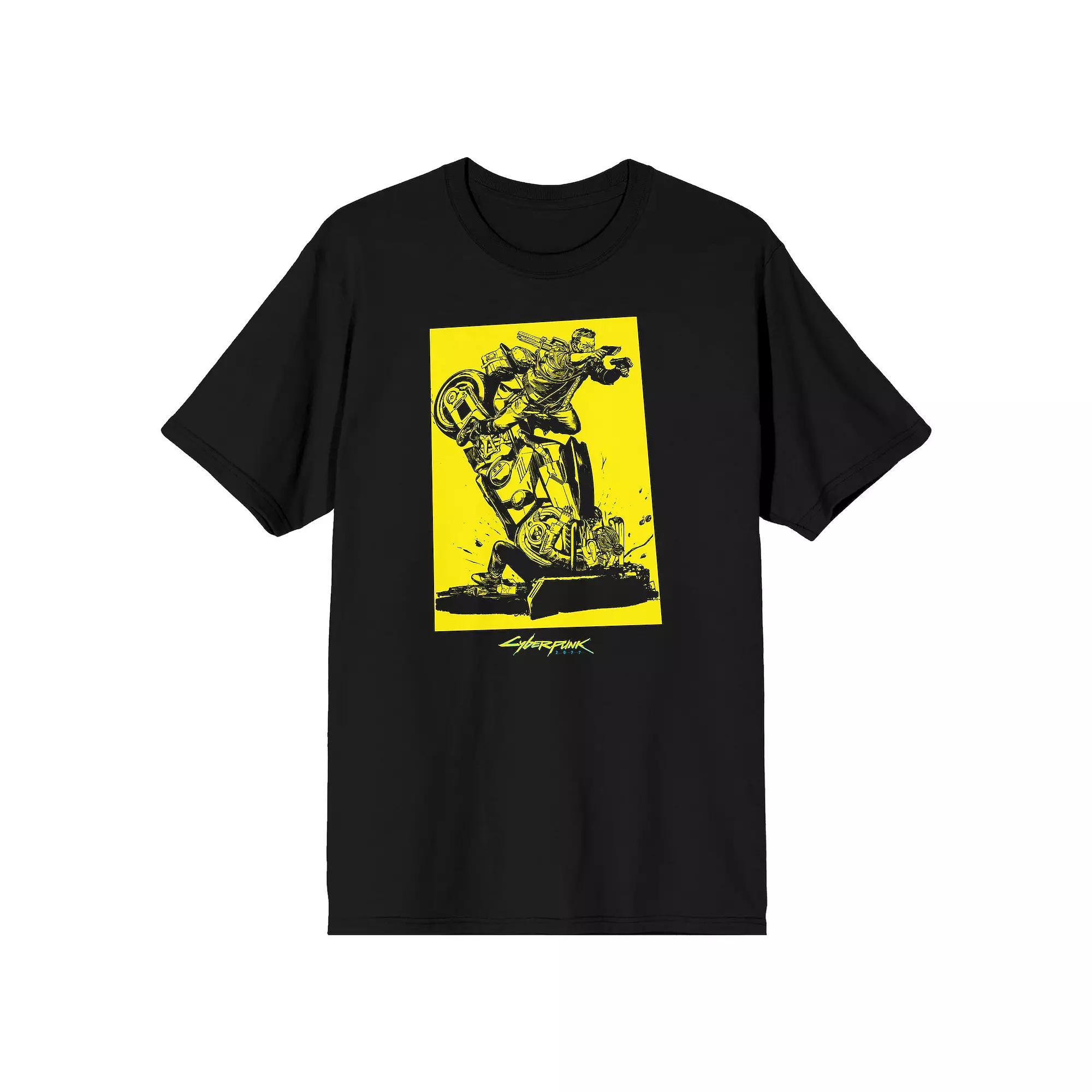 Mens CyberPunk 2077 Key Art Tee Product Image