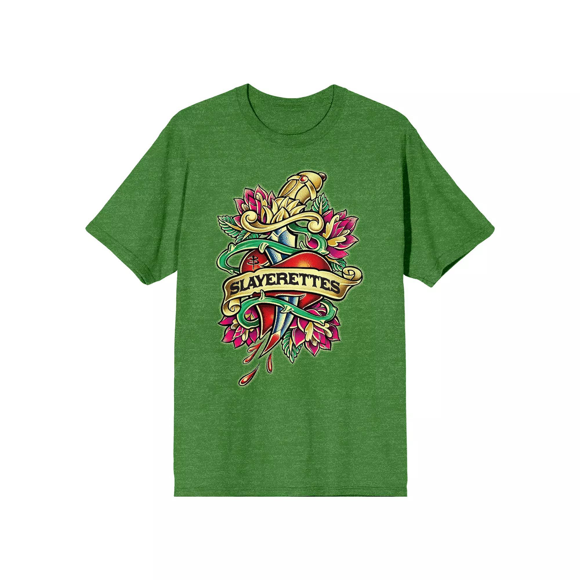 Men's Buffy the Vampire Slayer Slayerettes Graphic Tee, Size: Small, Green Product Image
