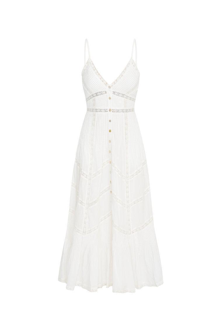 Esilda Cotton Midi Dress - PINK Product Image