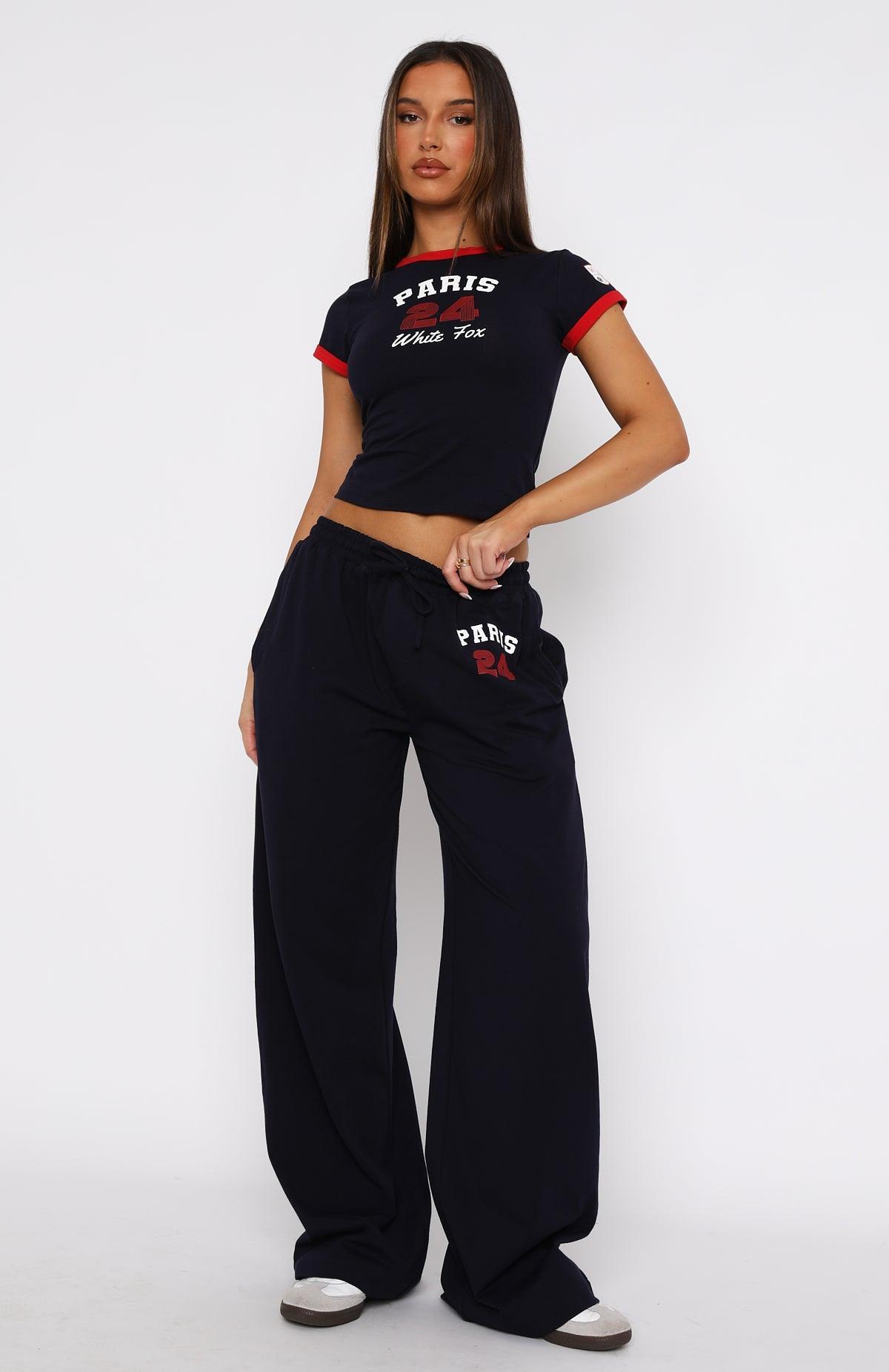 Team Paris Track Pants Navy Product Image