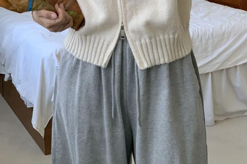 Plain Zip Cardigan Product Image