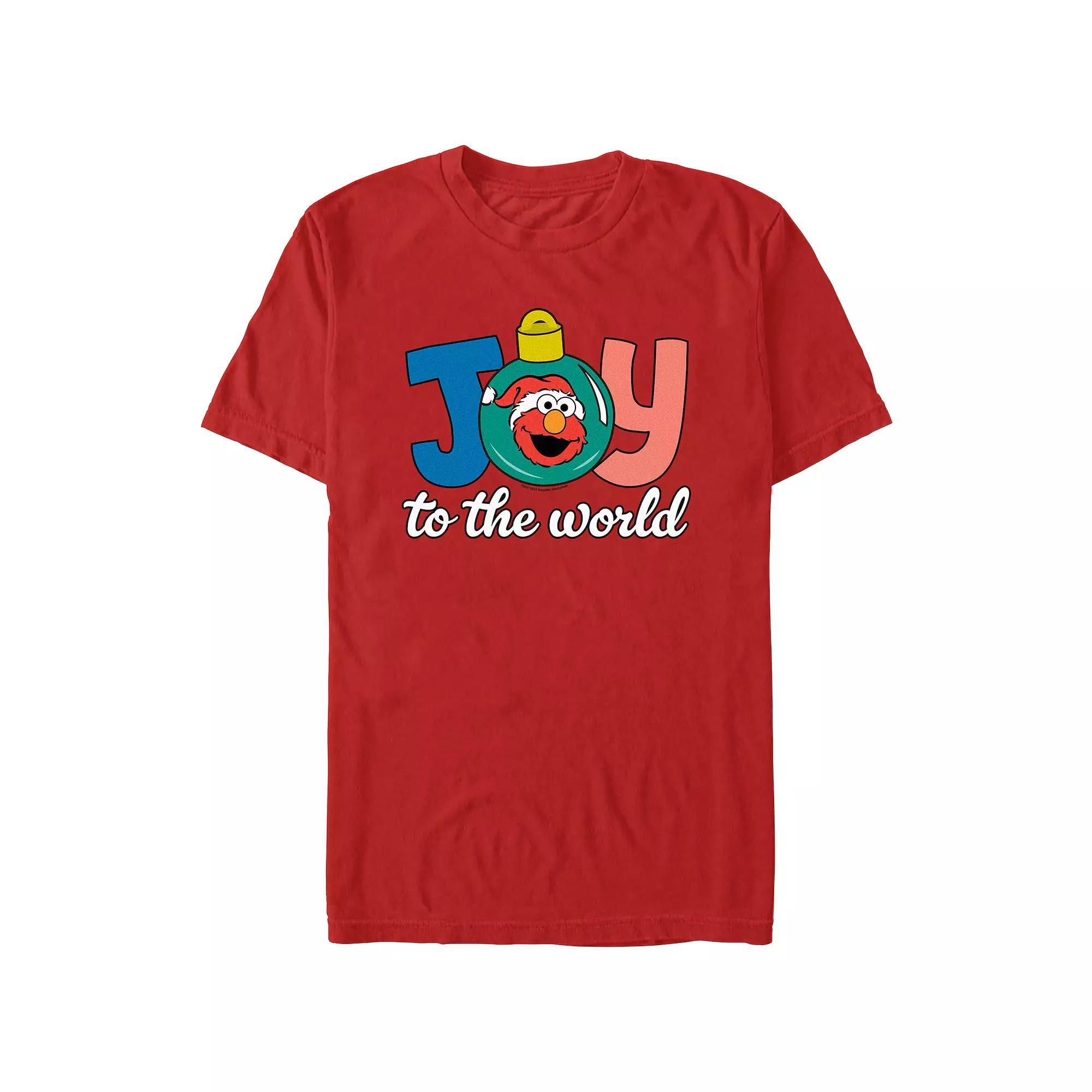 Men's Sesame Street Elmo Joy To The World Graphic Tee, Size: XXL, Red Product Image