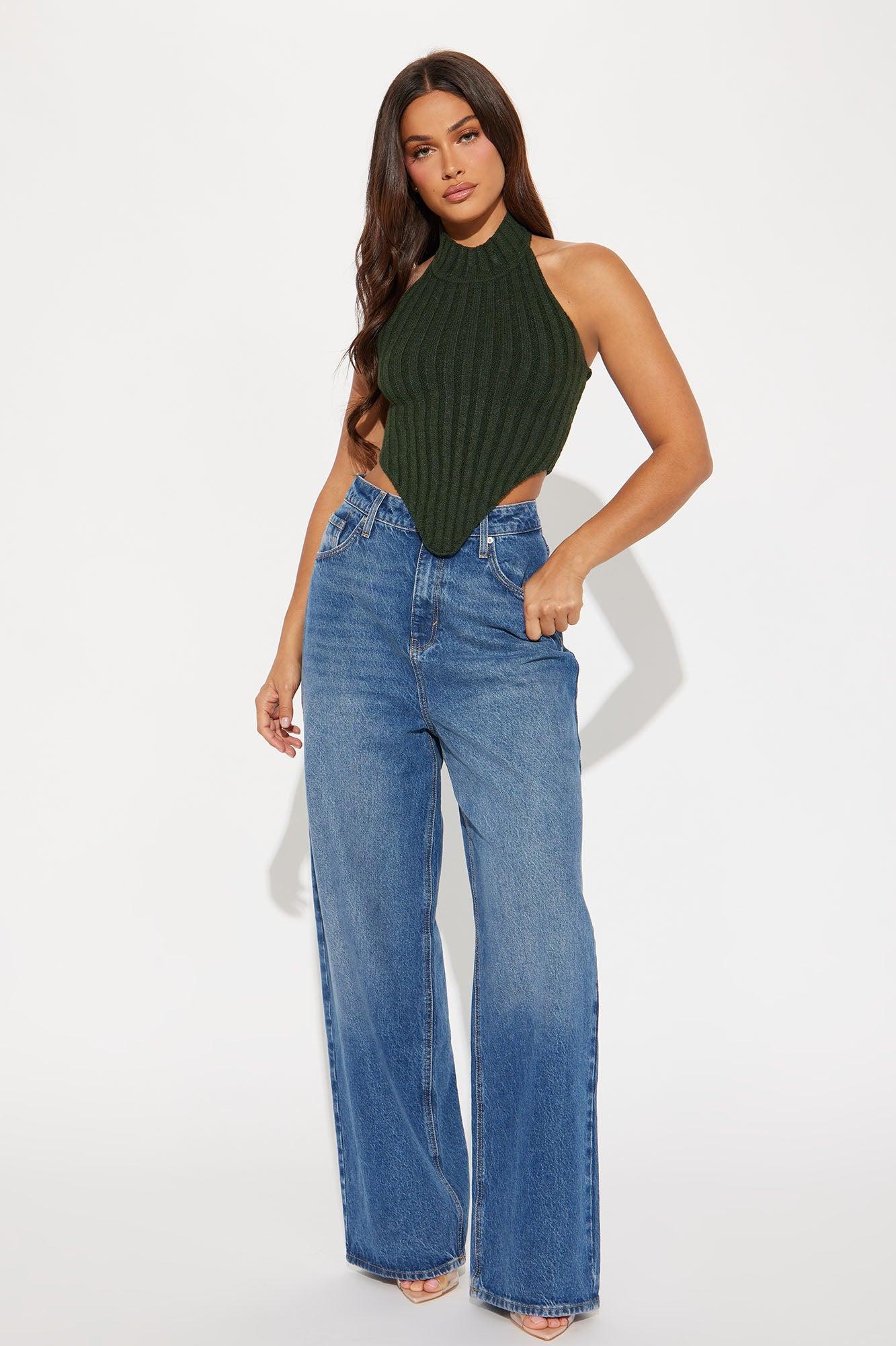 Kinslie Sweater Top - Olive Product Image