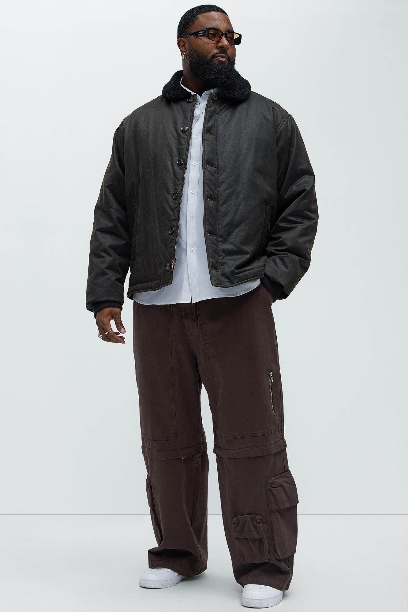 Denali Waxed Sherpa Jacket - Brown Product Image