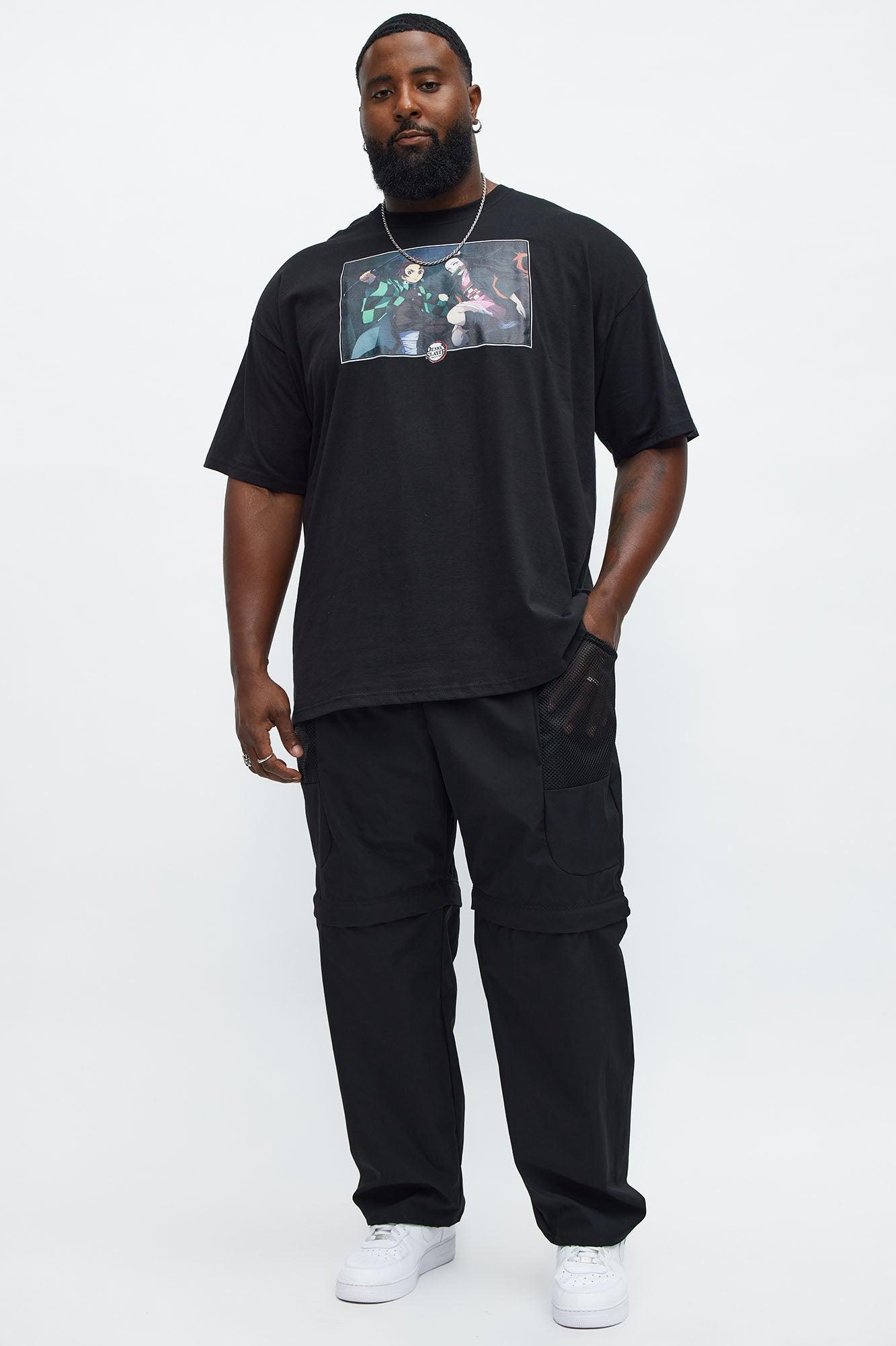 Demon Slayer Tanjiro And Nezuko Short Sleeve Tee - Black Product Image