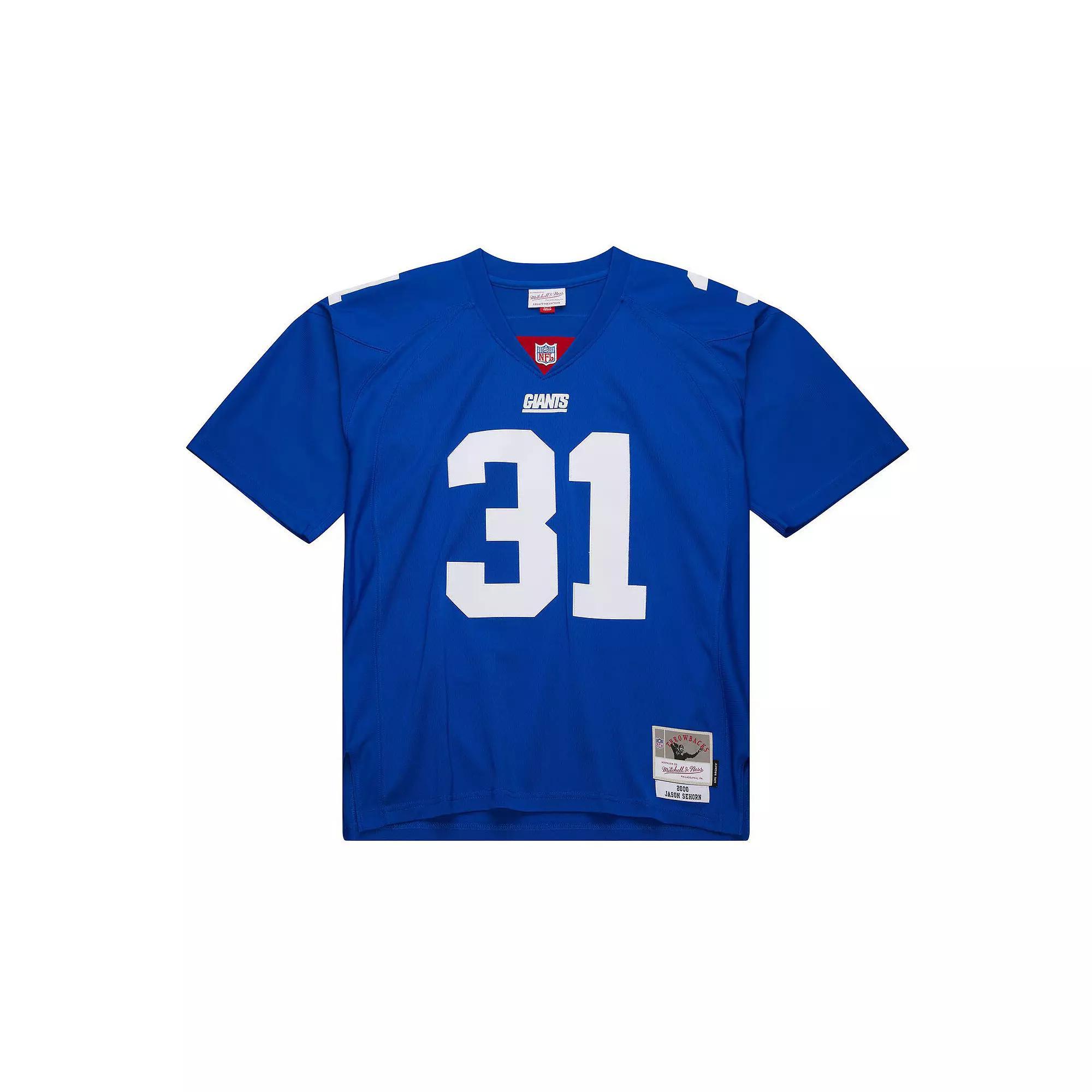Men's Mitchell & Ness Jason Sehorn Royal New York Giants 2000 Legacy Replica Jersey, Size: Small, Blue Product Image