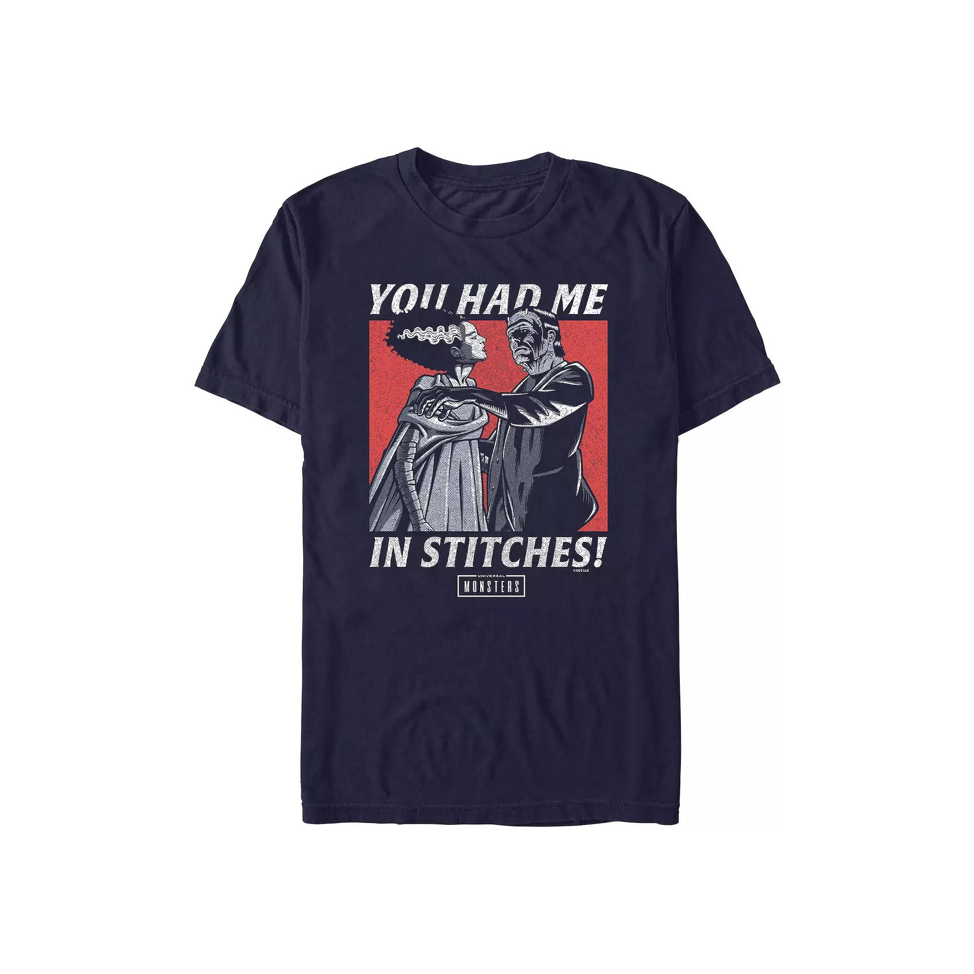 Men's Universal Monsters You Had Me In Stitches Graphic Tee, Size: Medium, Blue Product Image