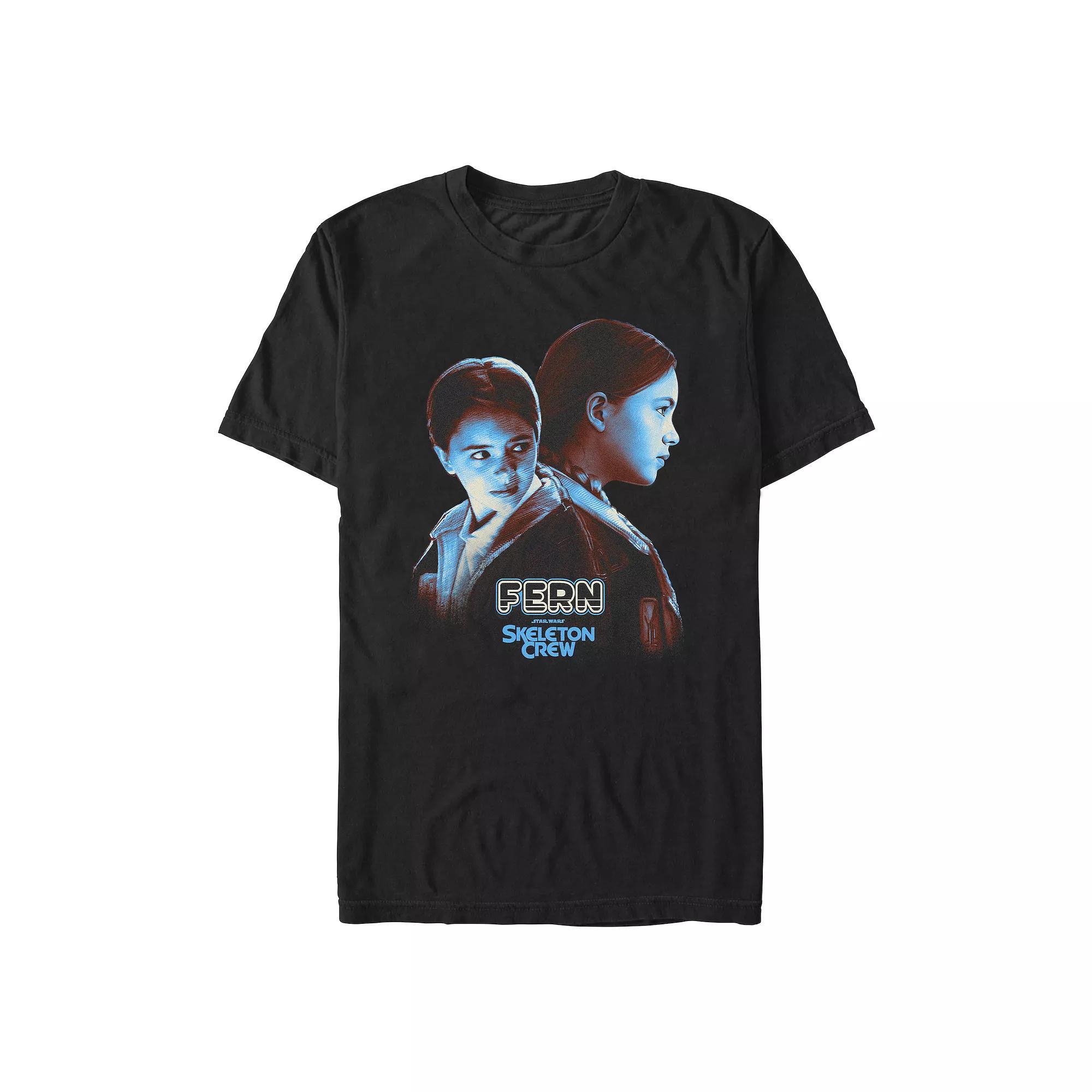 Men's Star Wars Skeleton Crew Fern Poster Graphic Tee, Size: XL, Black Product Image