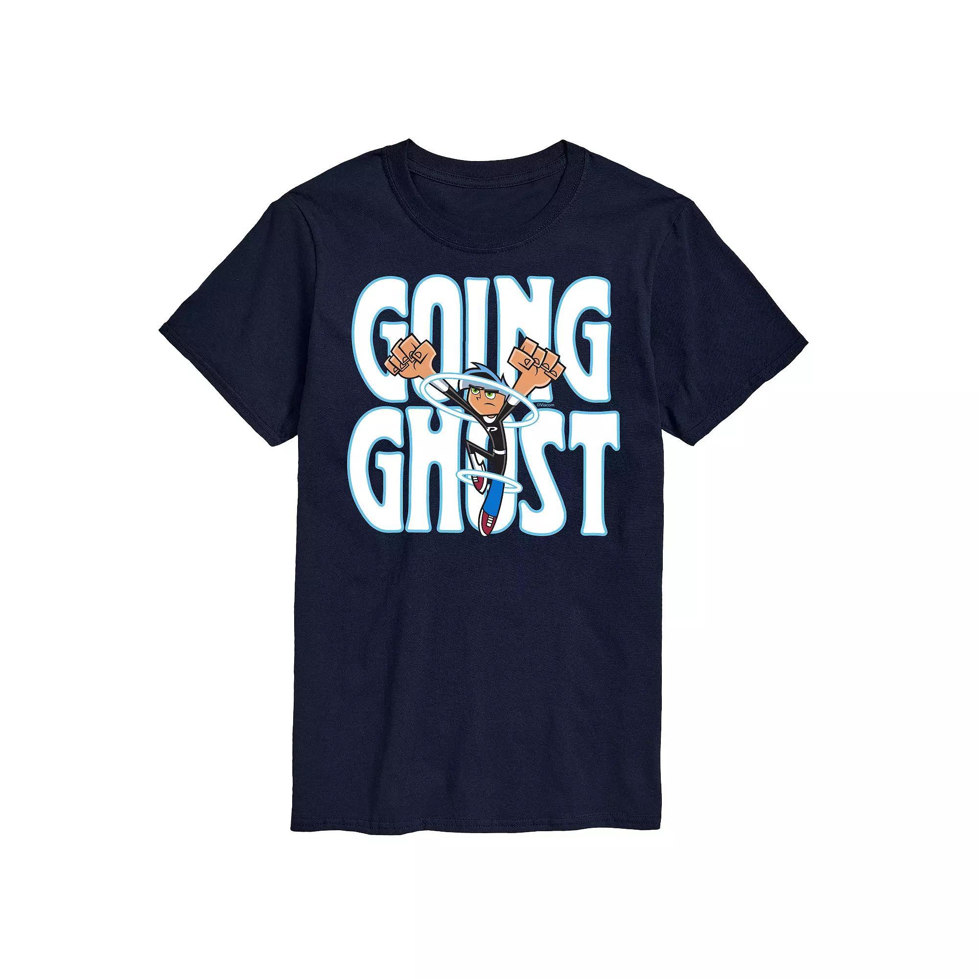 Big & Tall Danny Phantom Going Ghost Graphic Tee, Mens Blue Product Image