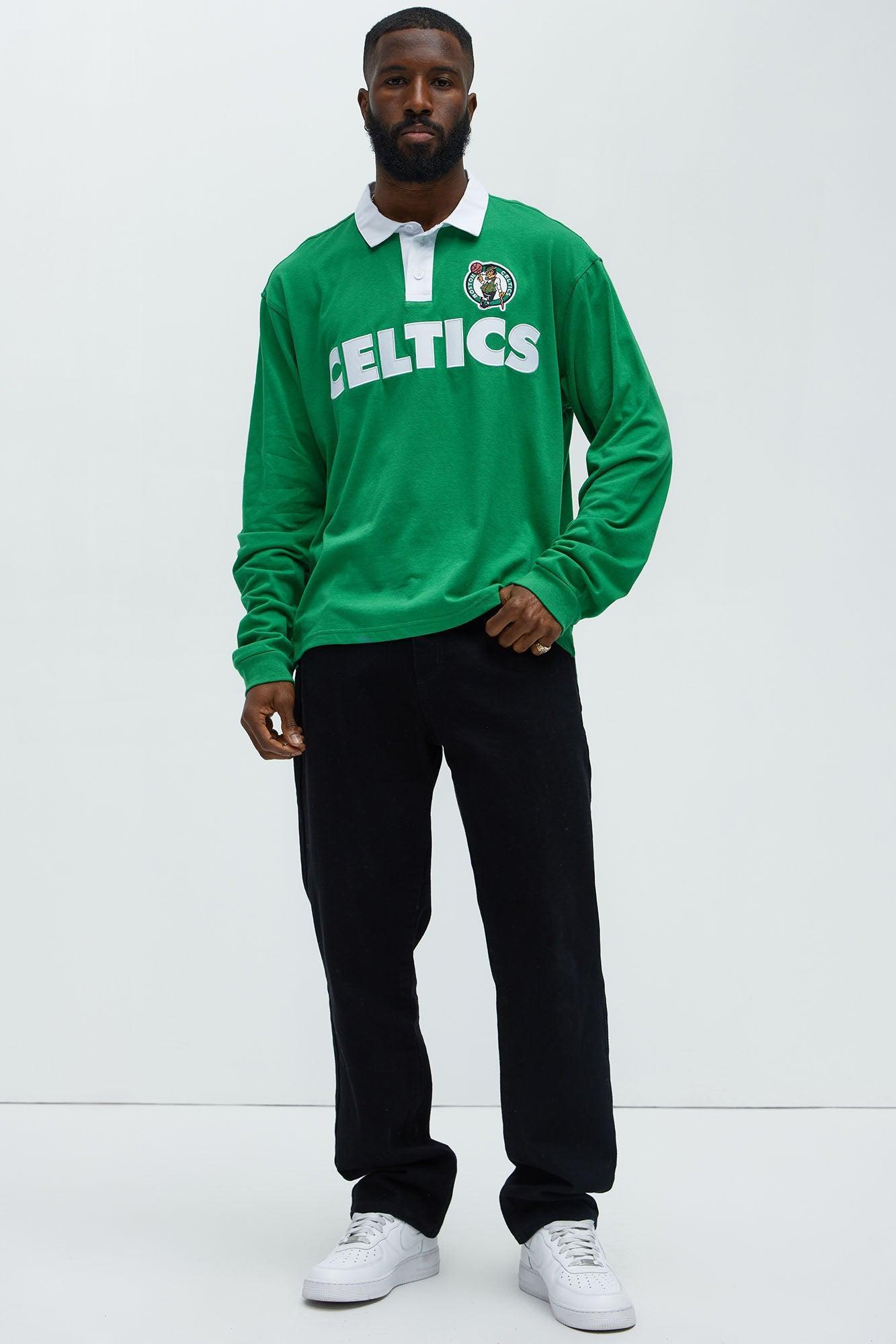 Celtics Flanker Long Sleeve Polo - Kelly Green Product Image