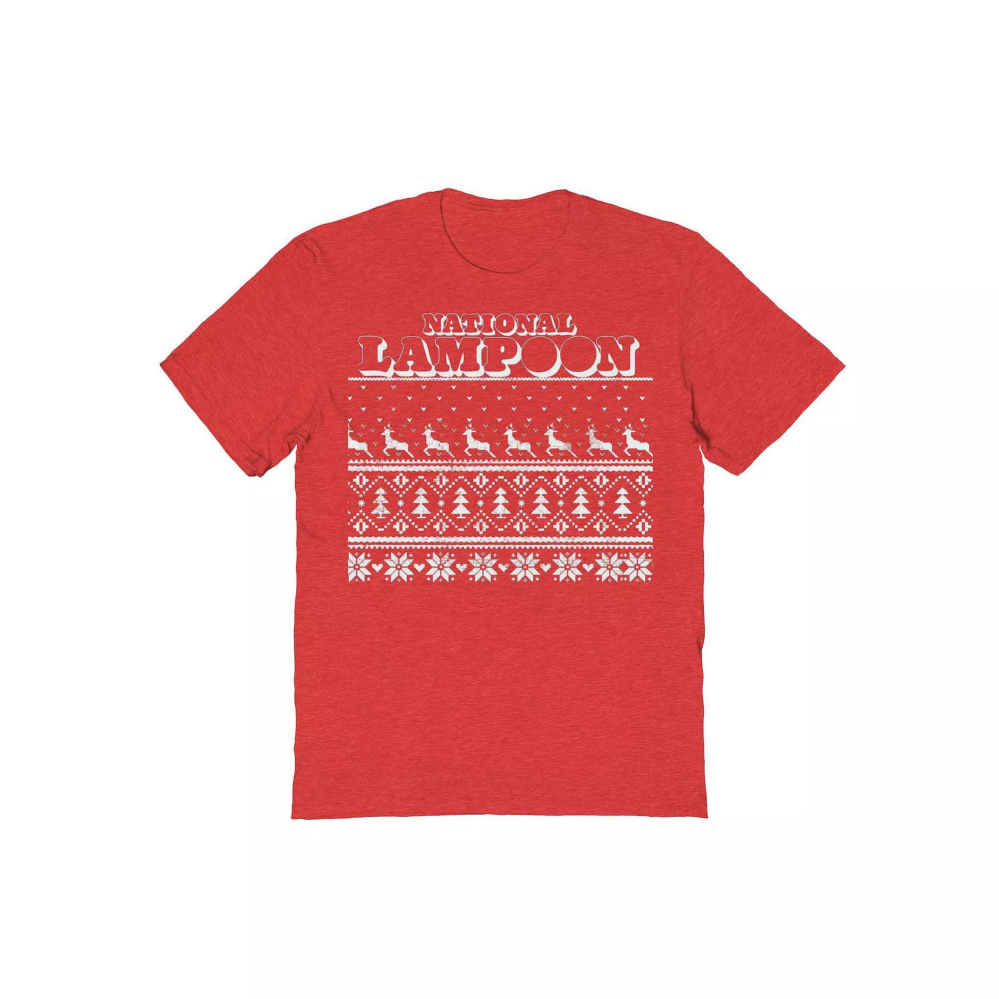 Men's Ice Fishing Graphic Tee, Size: Medium, Black Product Image