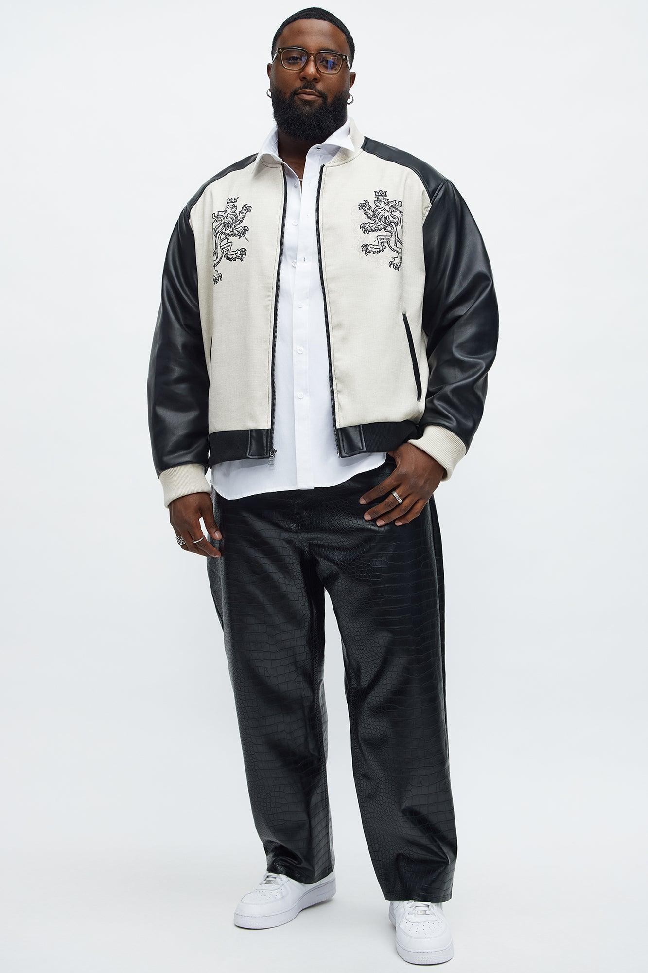 Divine Order Bomber Jacket - Black Male Product Image