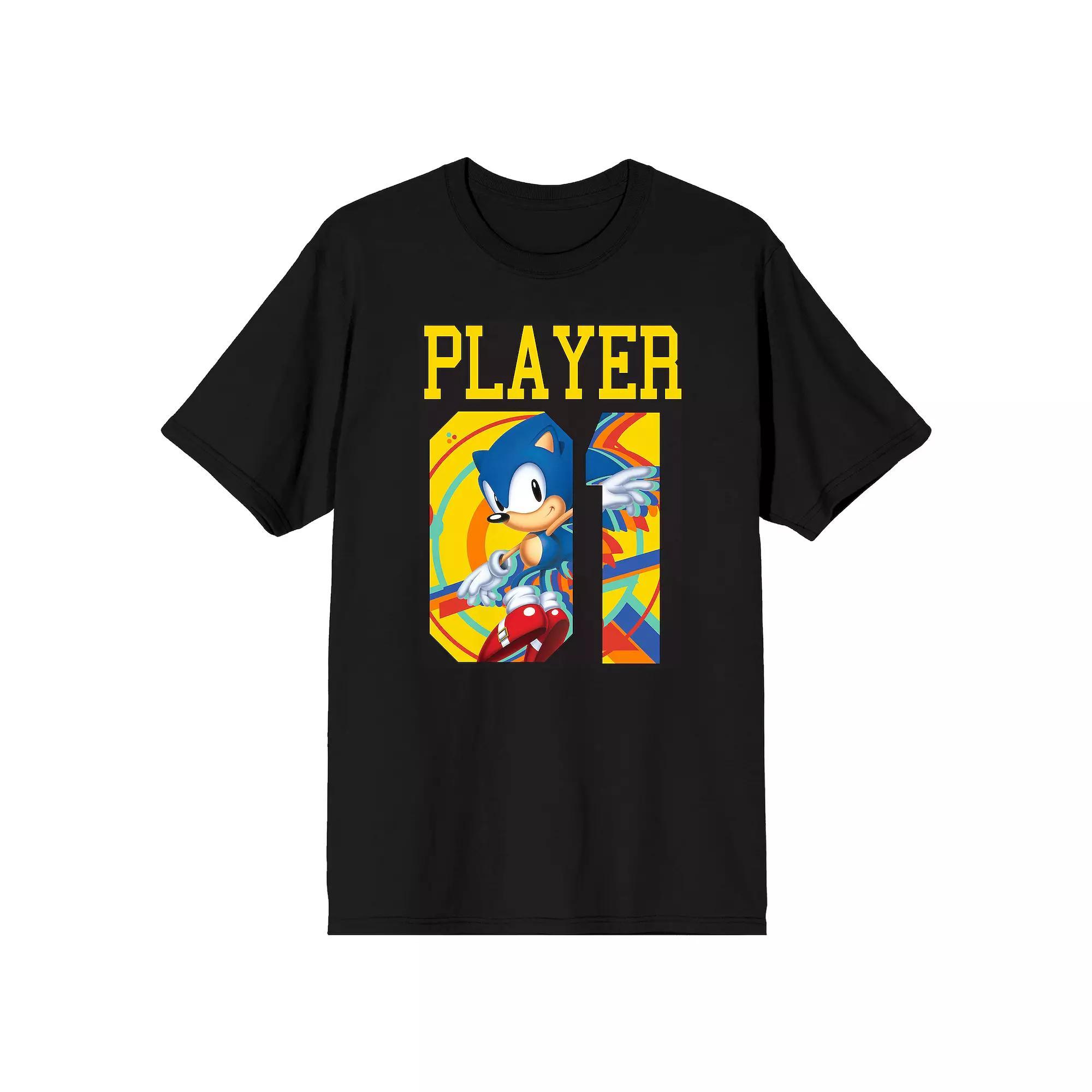 Men's Sonic Player Tee, Size: XXL, Black Product Image