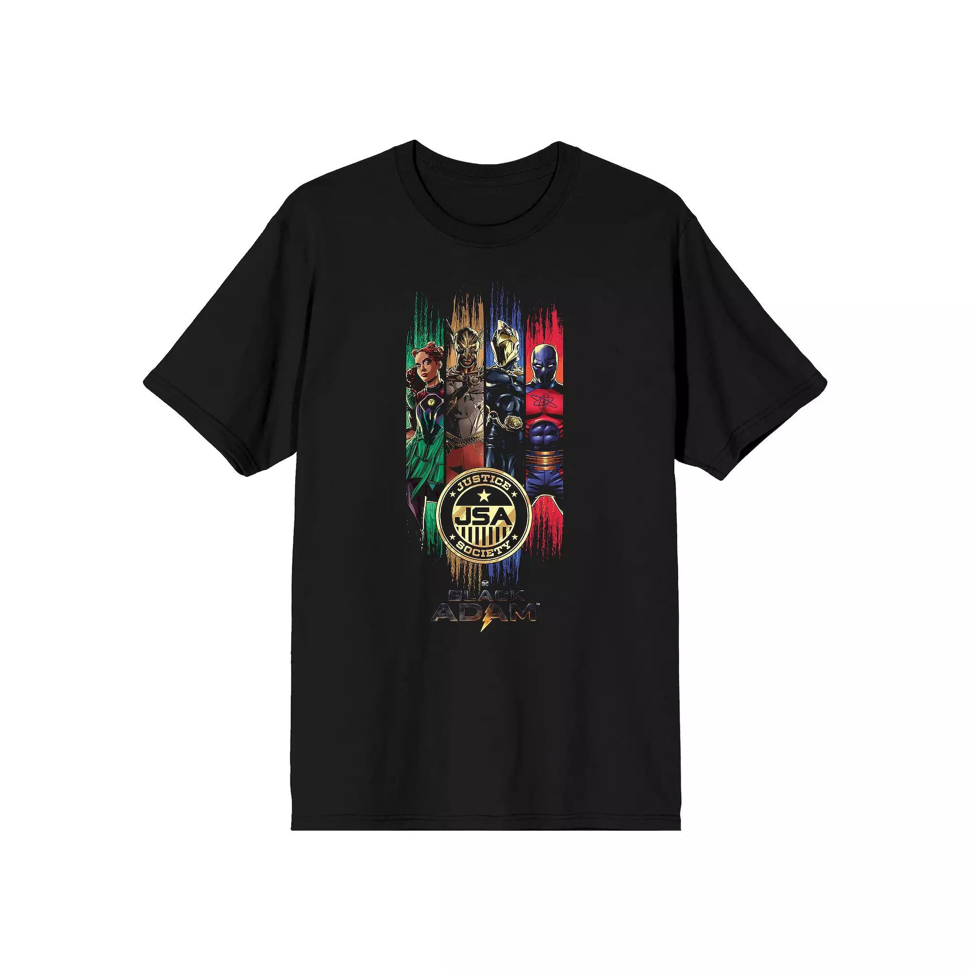 Men's DC Comics Black Adam Justice Society Character Tee, Size: Small Product Image