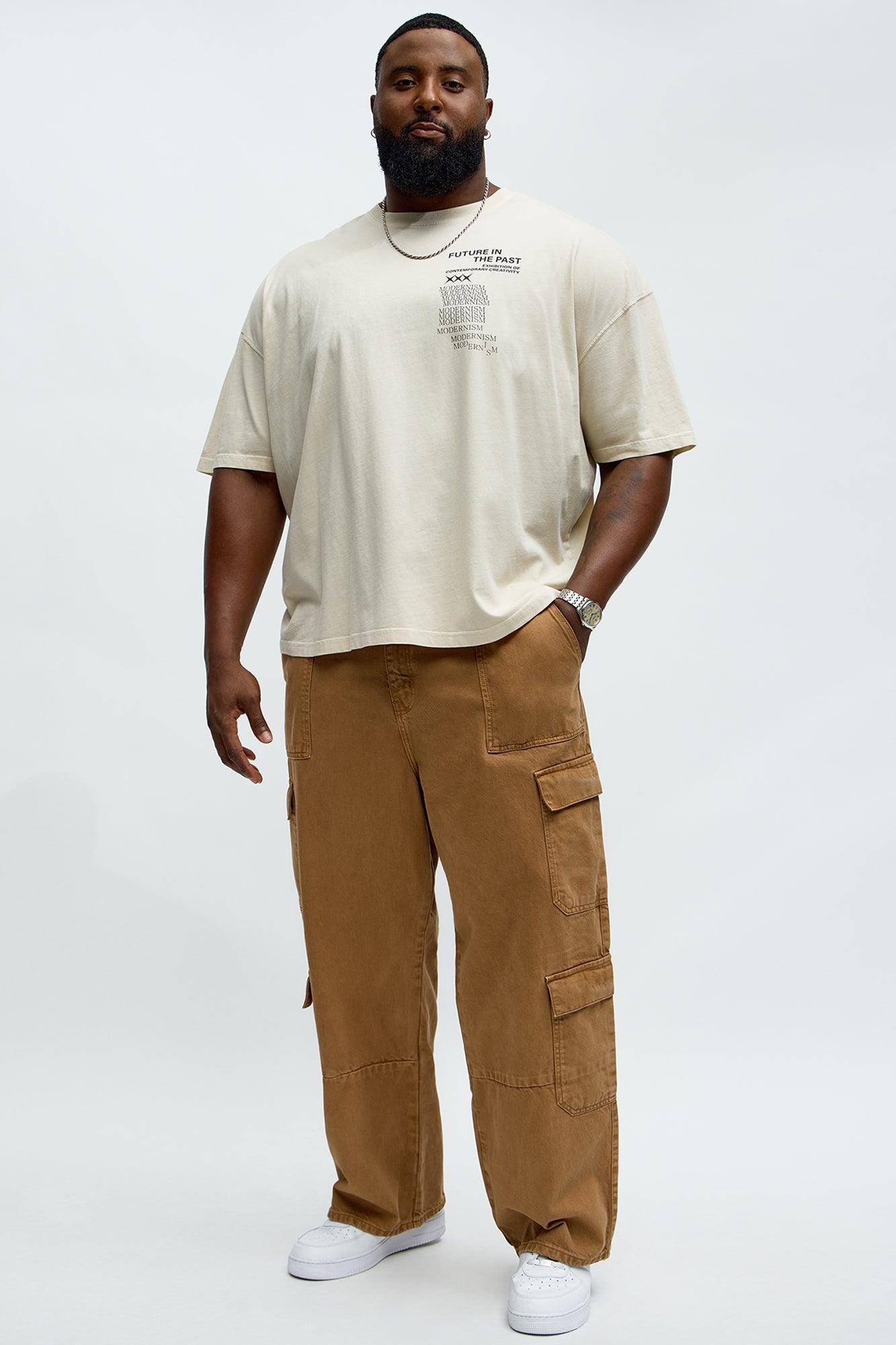 Modernism Art Center Oversized Short Sleeve Tee - Cream Product Image