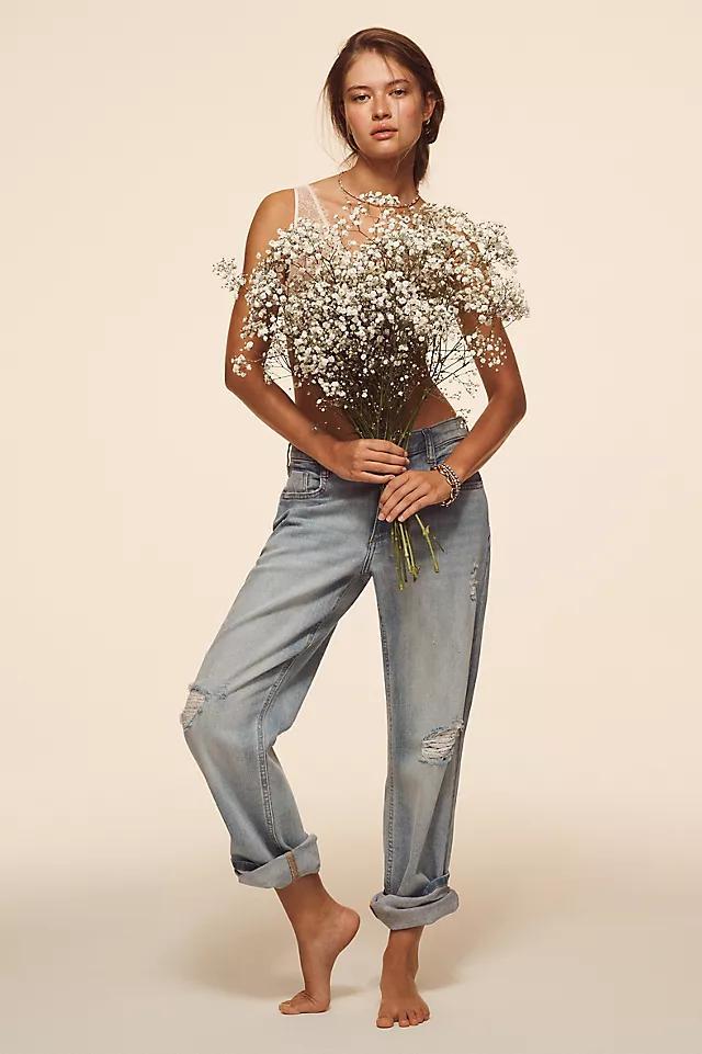 Pilcro Baggy Slim Boyfriend High-Rise Relaxed Jeans Product Image