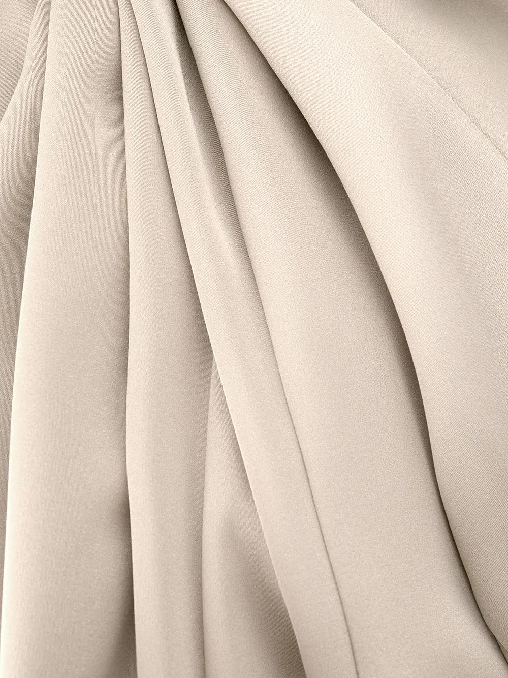 Crema plunge-neck gown Product Image