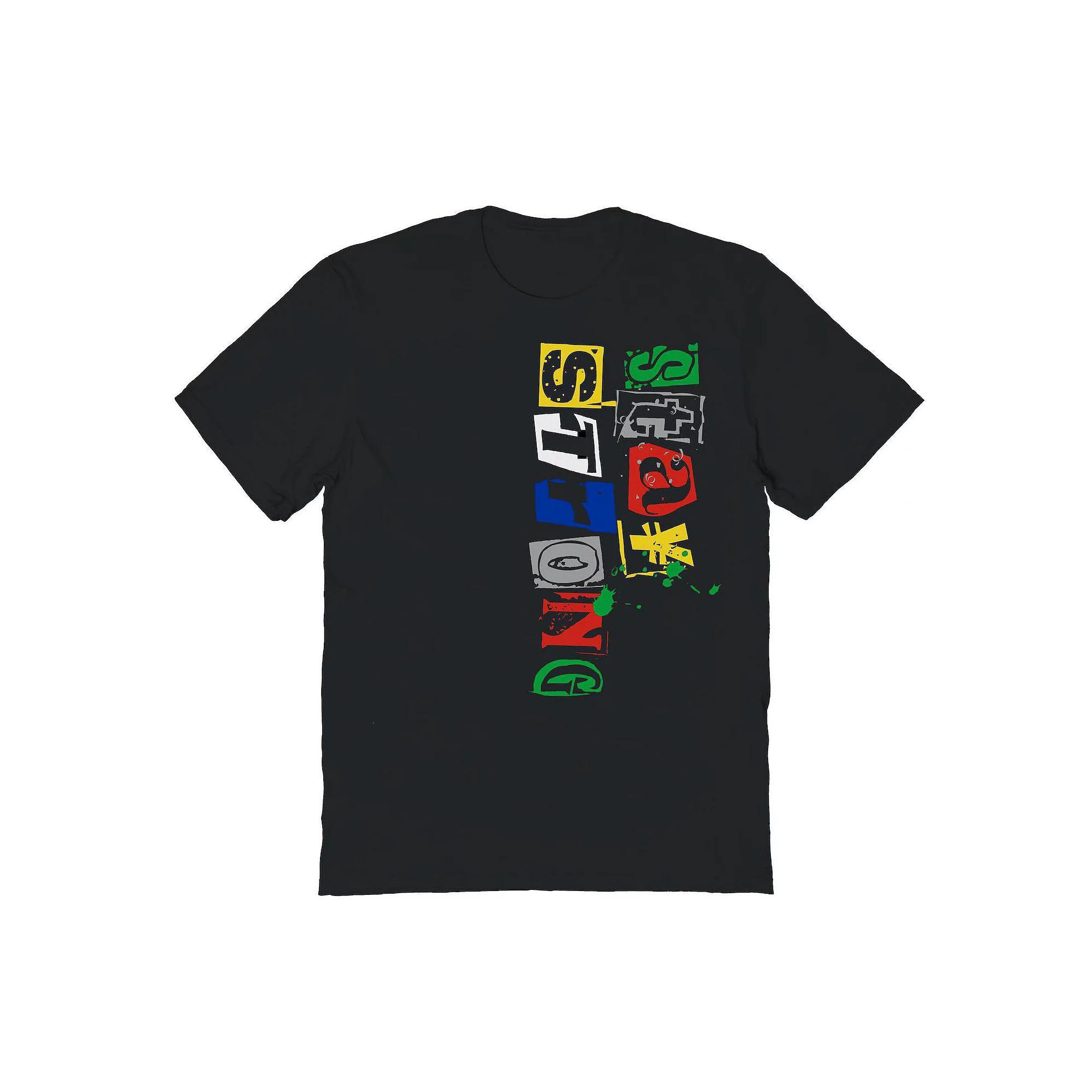 Men's Stay Strong Typeface Graphic Tee, Size: Small, Black Product Image