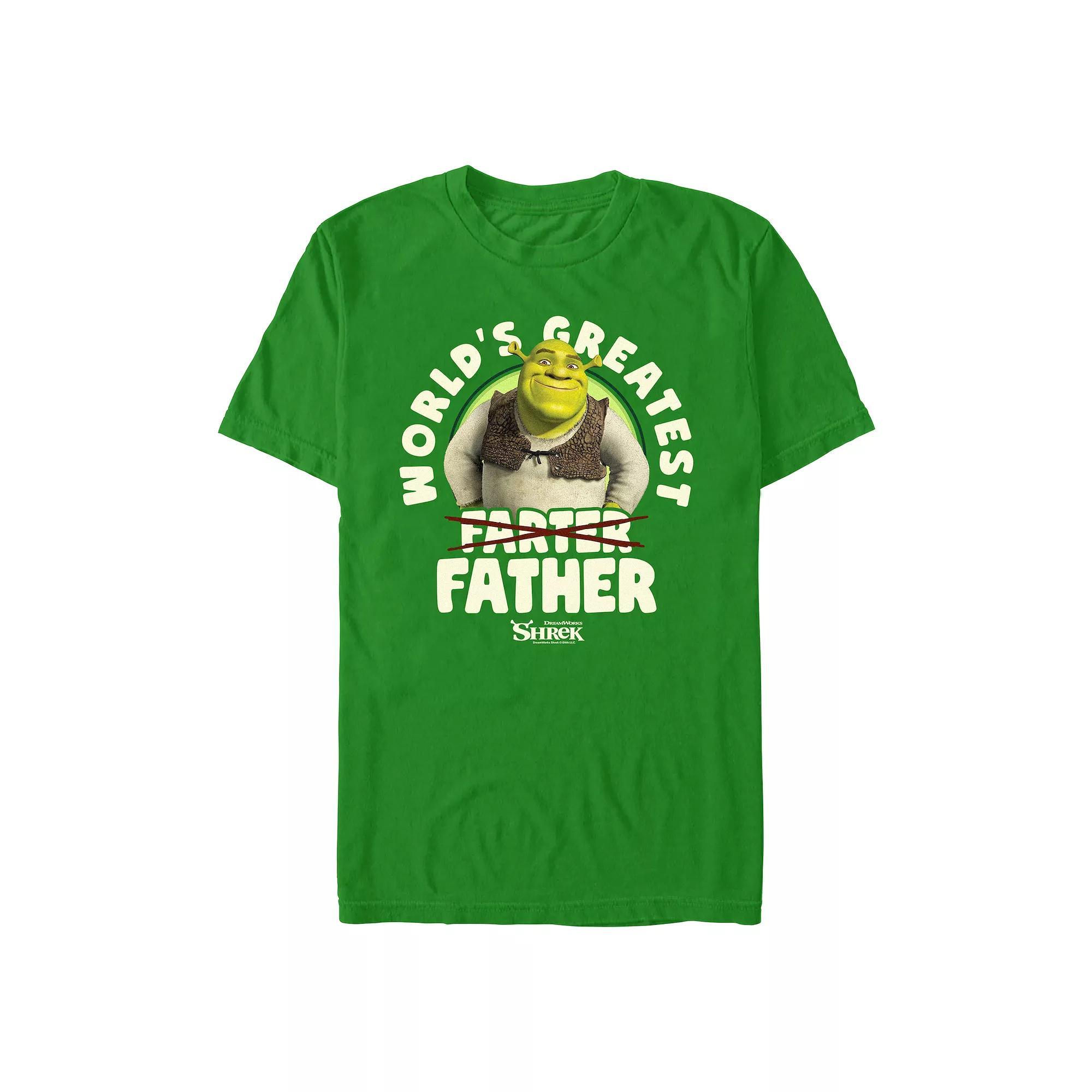 Men's Shrek World's Greatest Father Graphic Tee, Size: Medium, Kelly Product Image