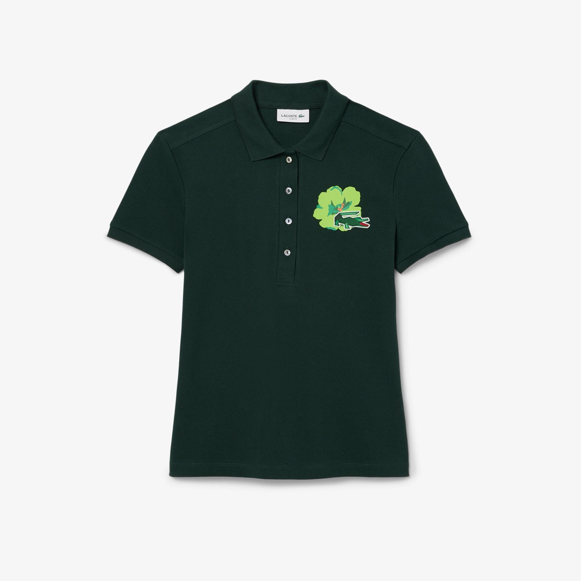 Women's Slim Fit L.12.D Stretch Mini Piqué Polo Product Image